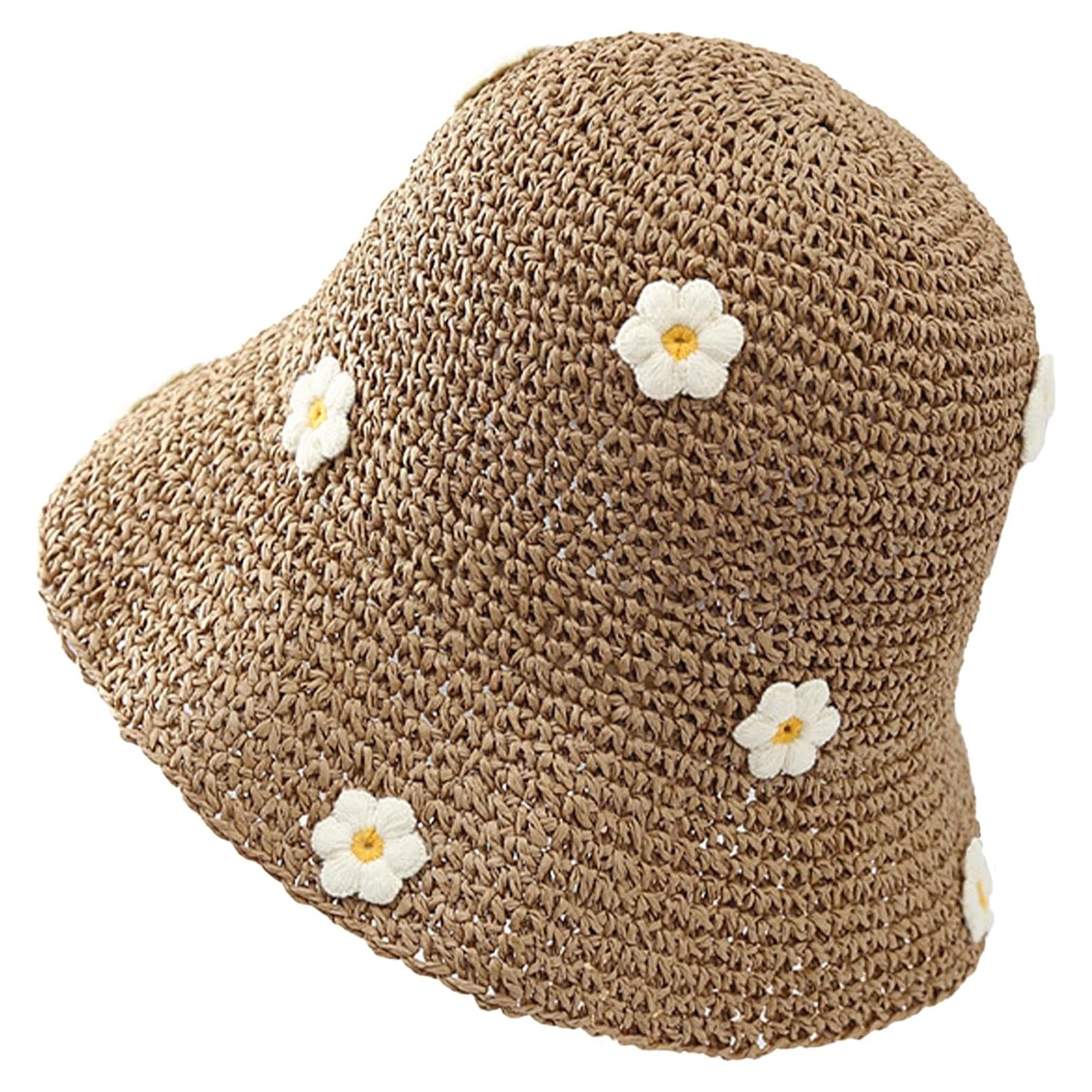 Sombrero de Sol de Paja Busnos para Mujeres - Plegable y Ligero