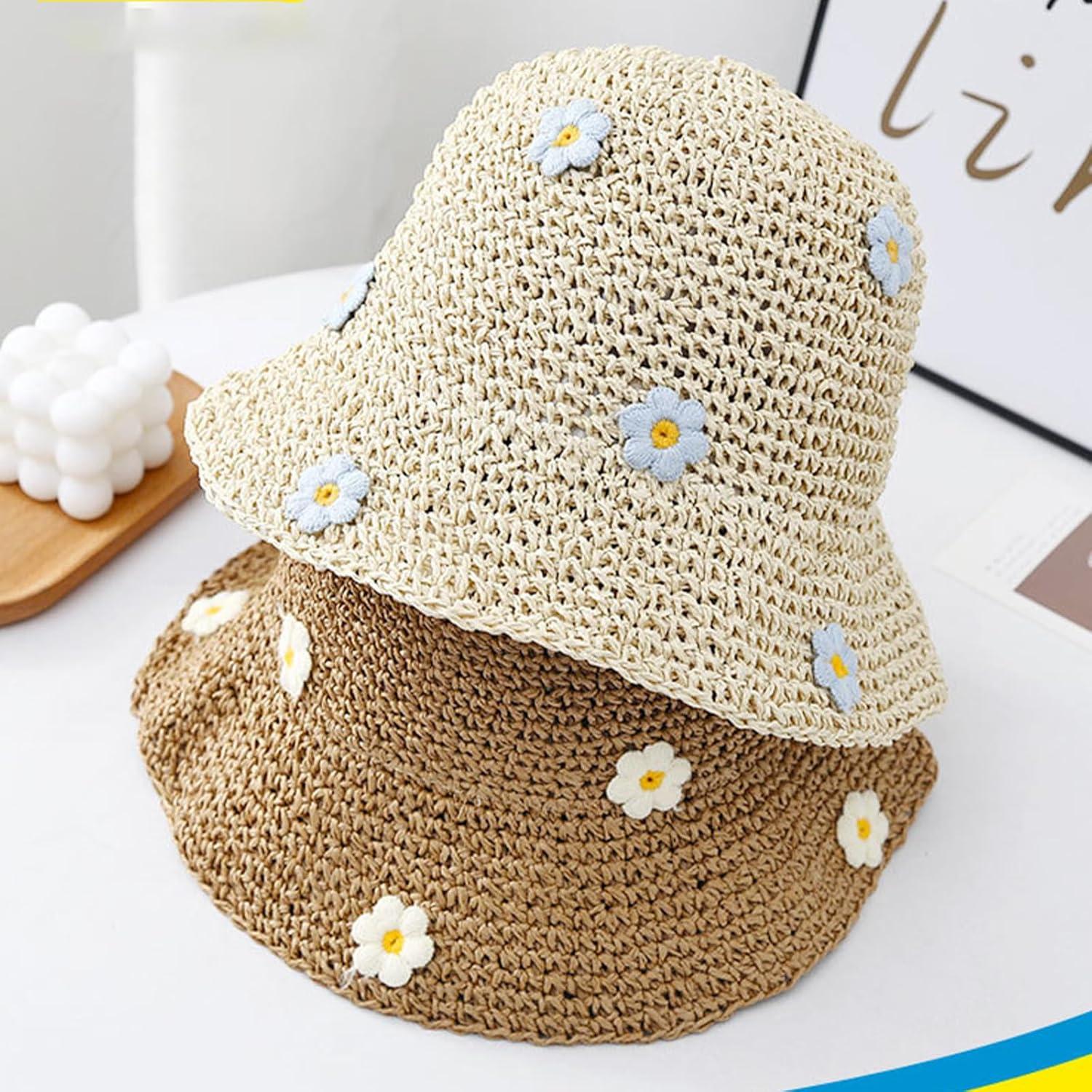 Sombrero de Sol de Paja Busnos para Mujeres - Plegable y Ligero