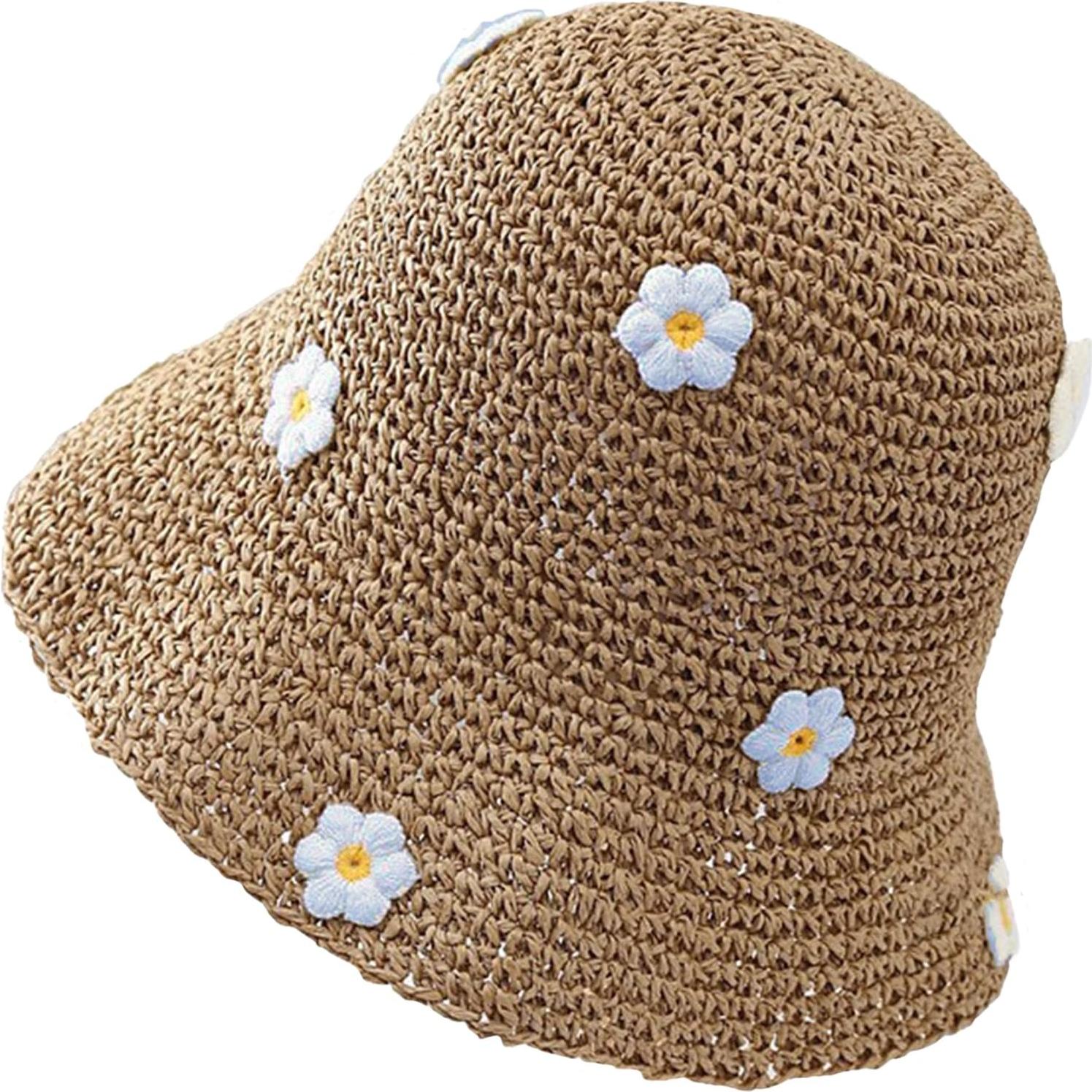 Sombrero de Sol de Paja Busnos para Mujeres - Plegable y Ligero