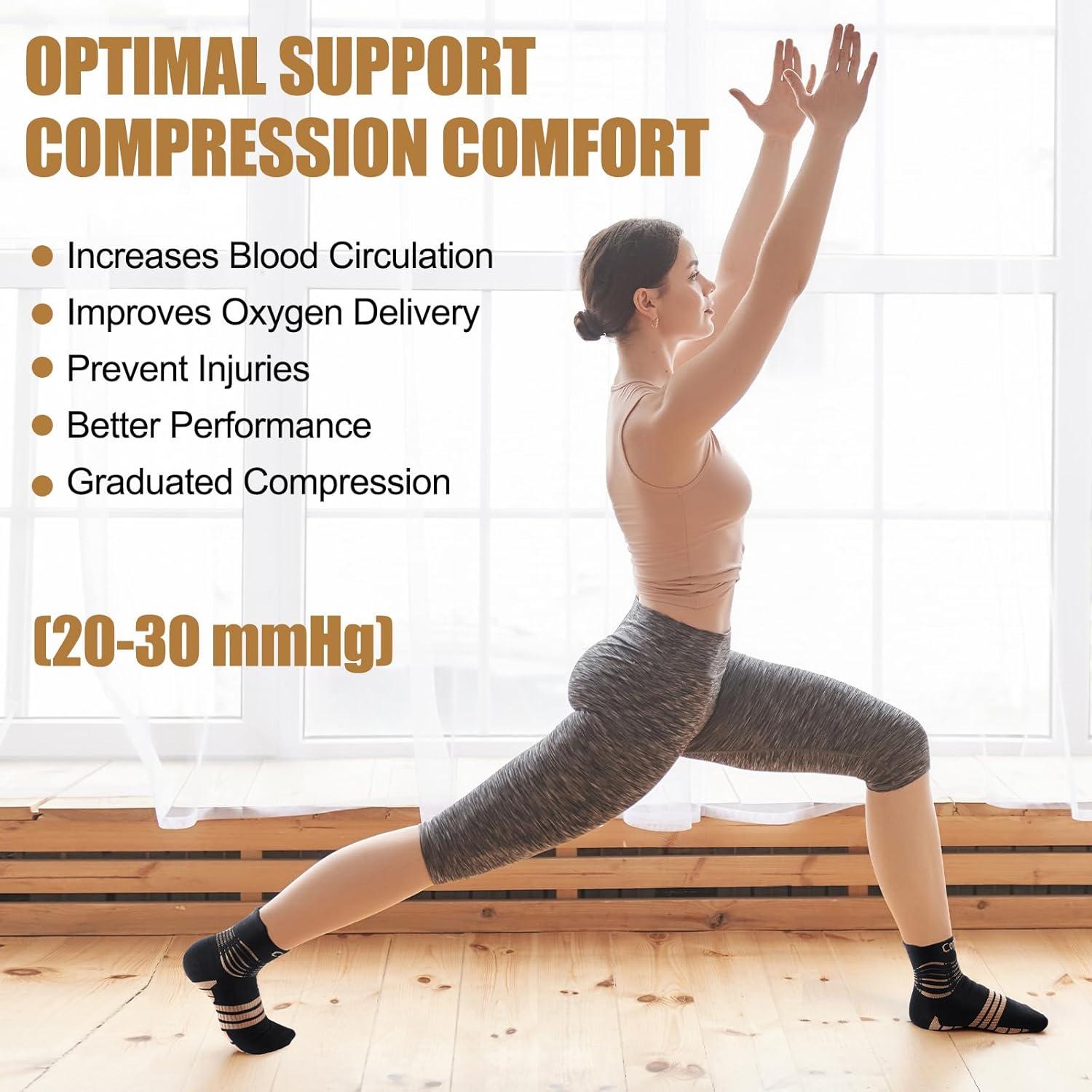 Calcetines de Compresión de Cobre NEENCA para Alivio del Dolor