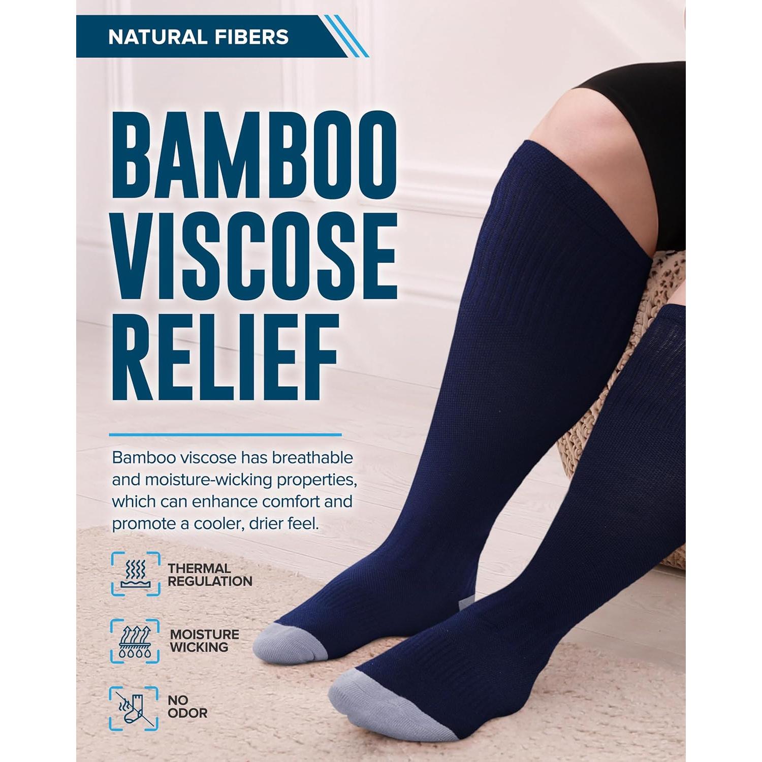 Calcetines de Compresión Doctor's Select 3 Pares Talla 3XL Negro