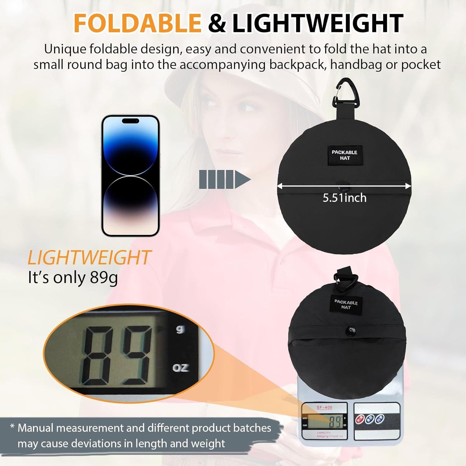 Sombrero de Cubo Impermeable Zando UPF 50+ Plegable Unisex