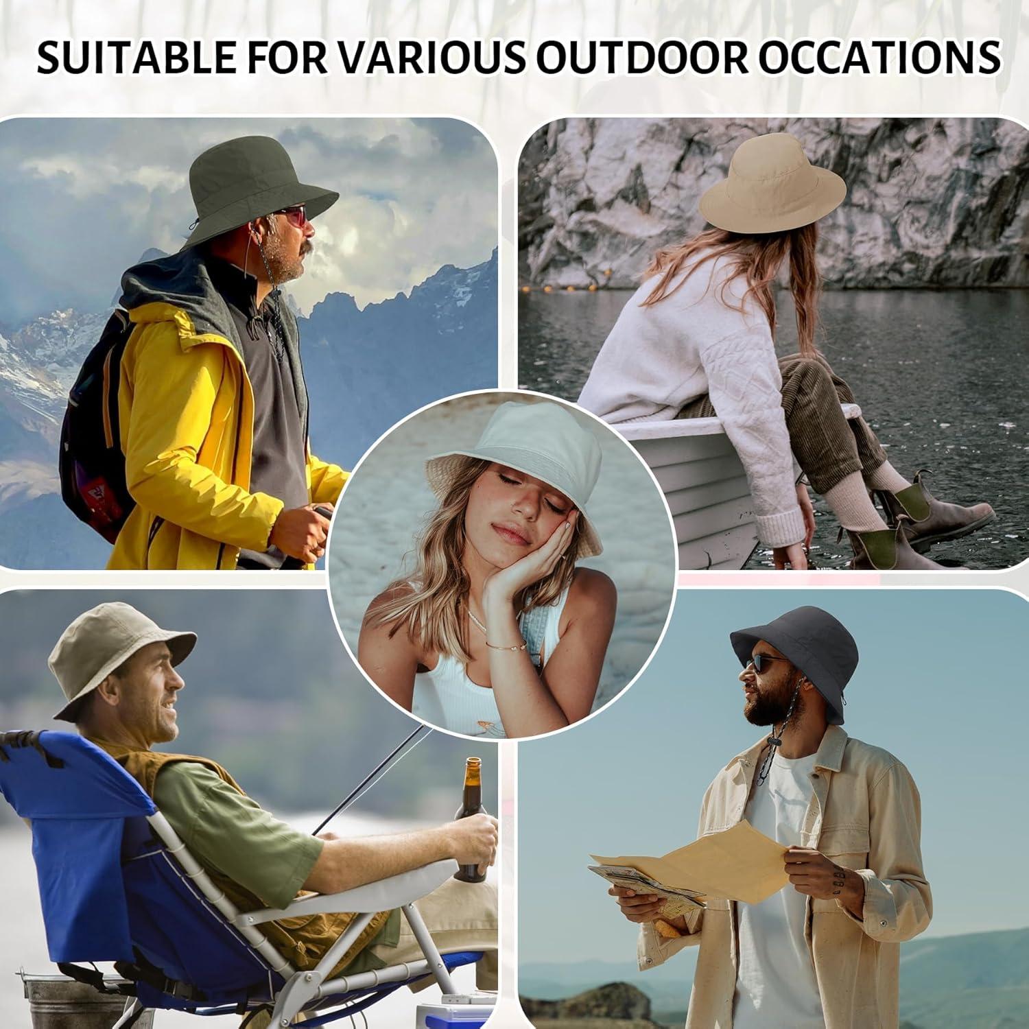 Sombrero de Cubo Impermeable Zando UPF 50+ Plegable Unisex