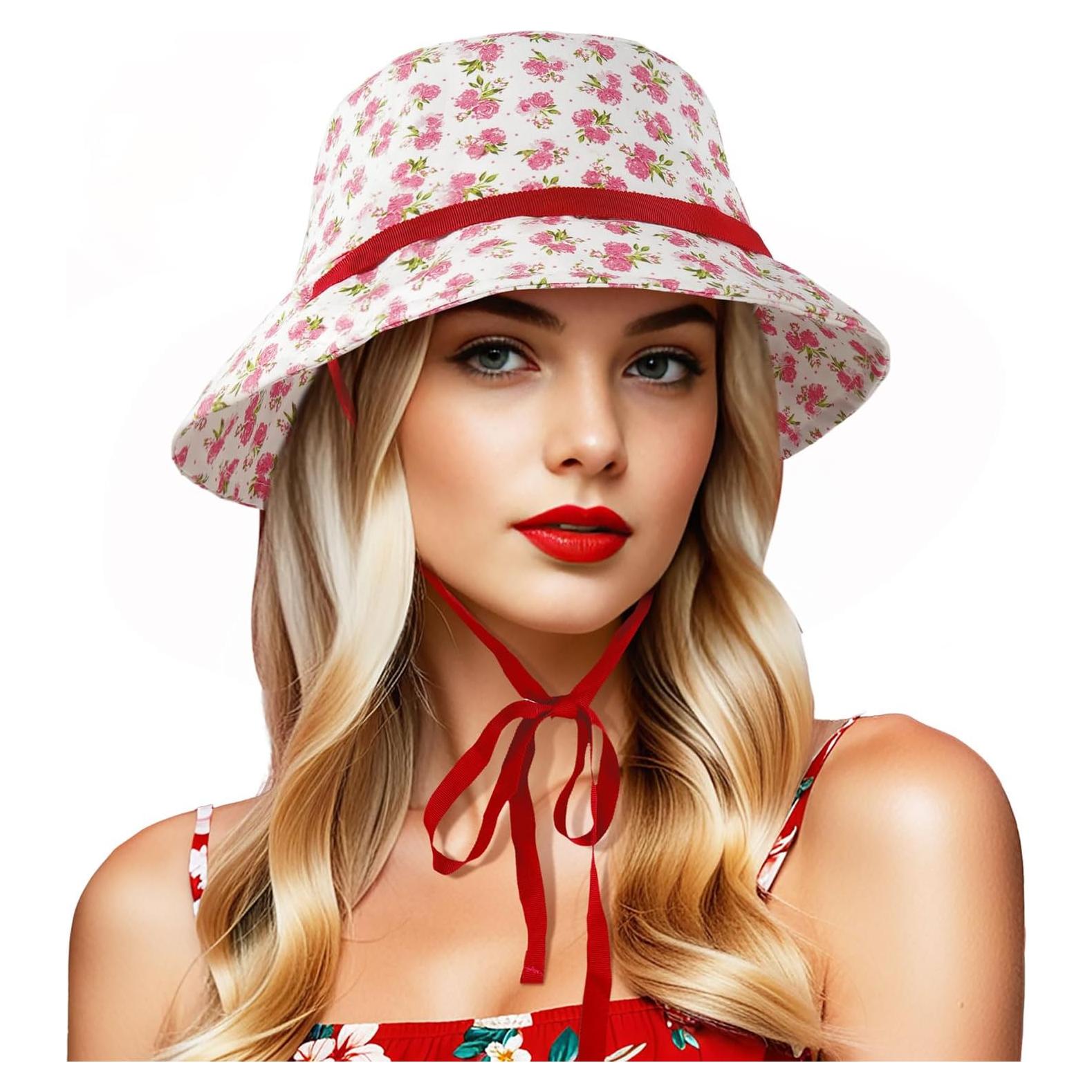 Sombrero de Cubo Reversible Docila para Mujeres Floral