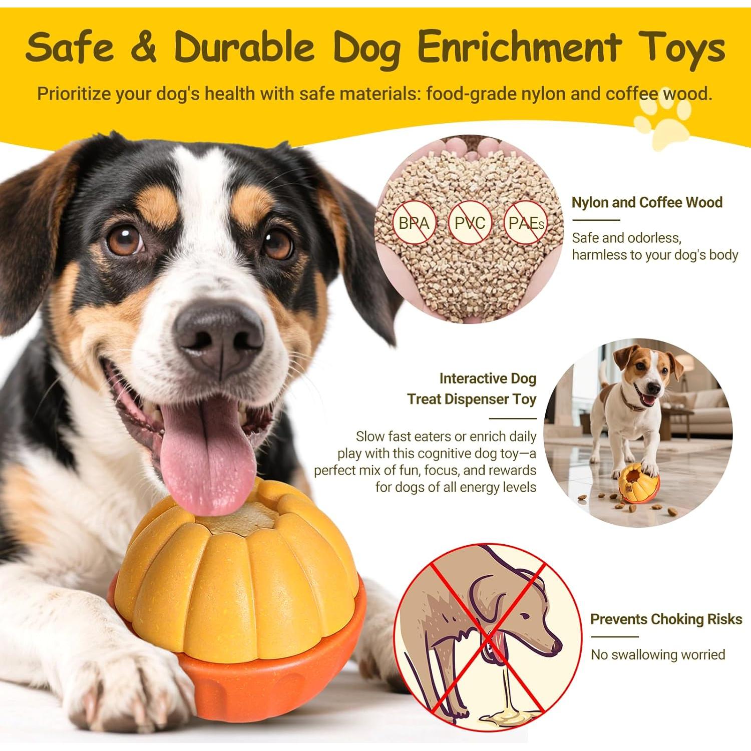 Juguete Interactivo para Perros DDXCOO con Dispensador de Golosinas