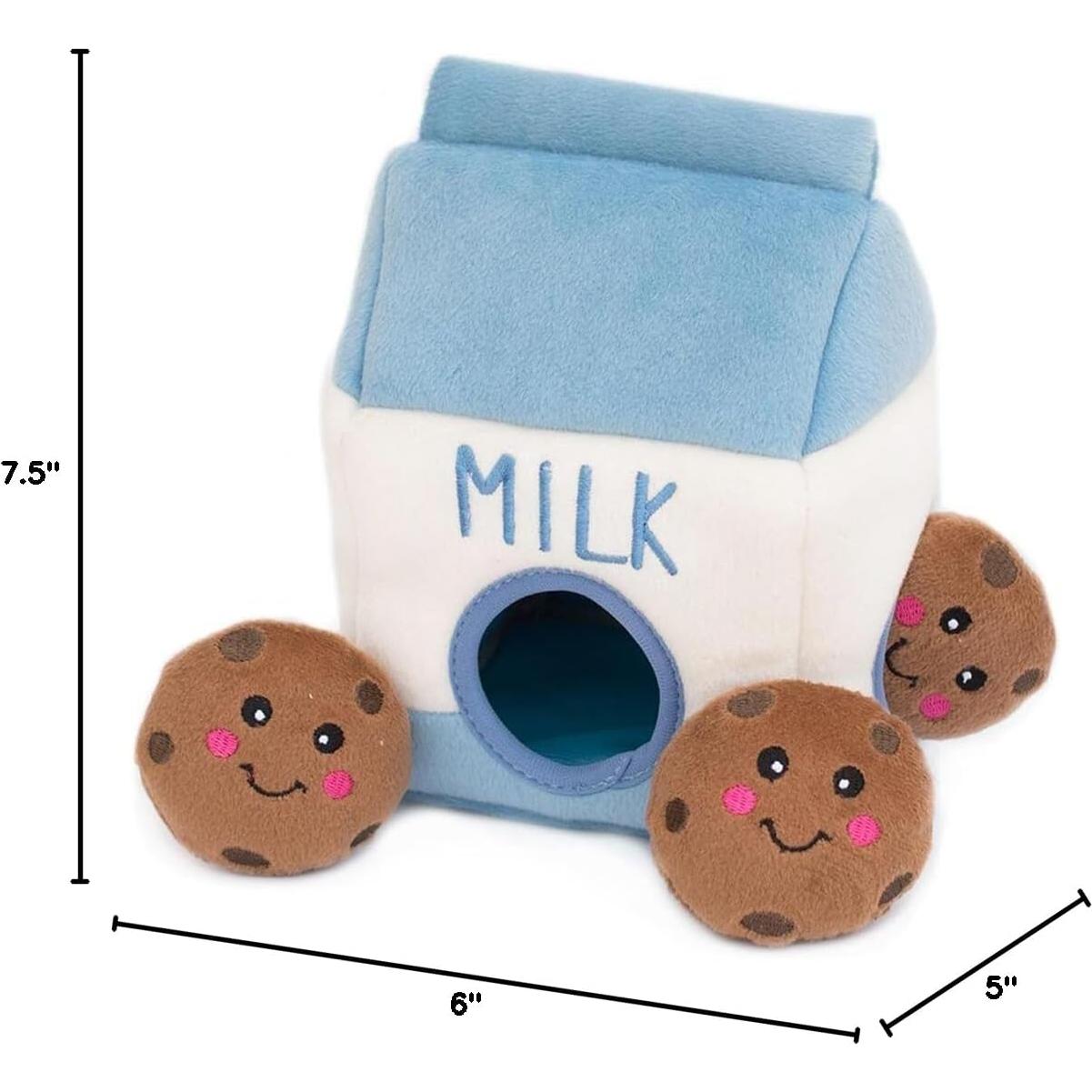 Juguete Interactivo para Perros ZippyPaws Burrow Leche y Galletas