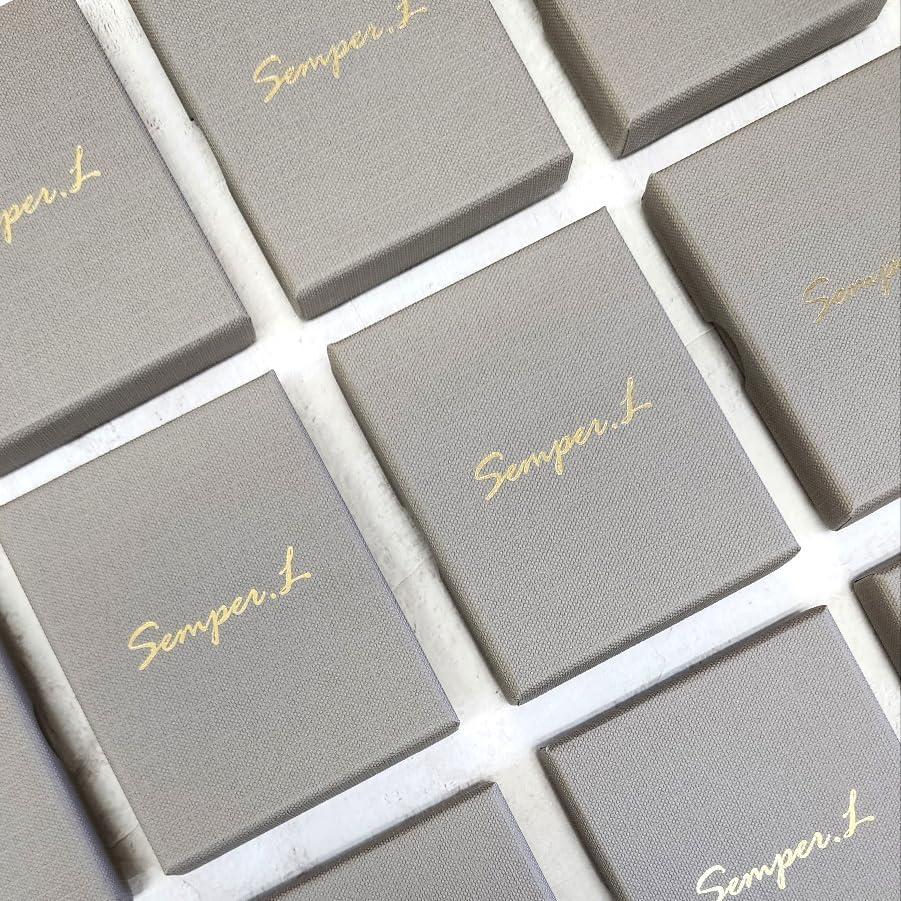 Collar de cadena en capas oro 14K Semper.L con colgante estrella