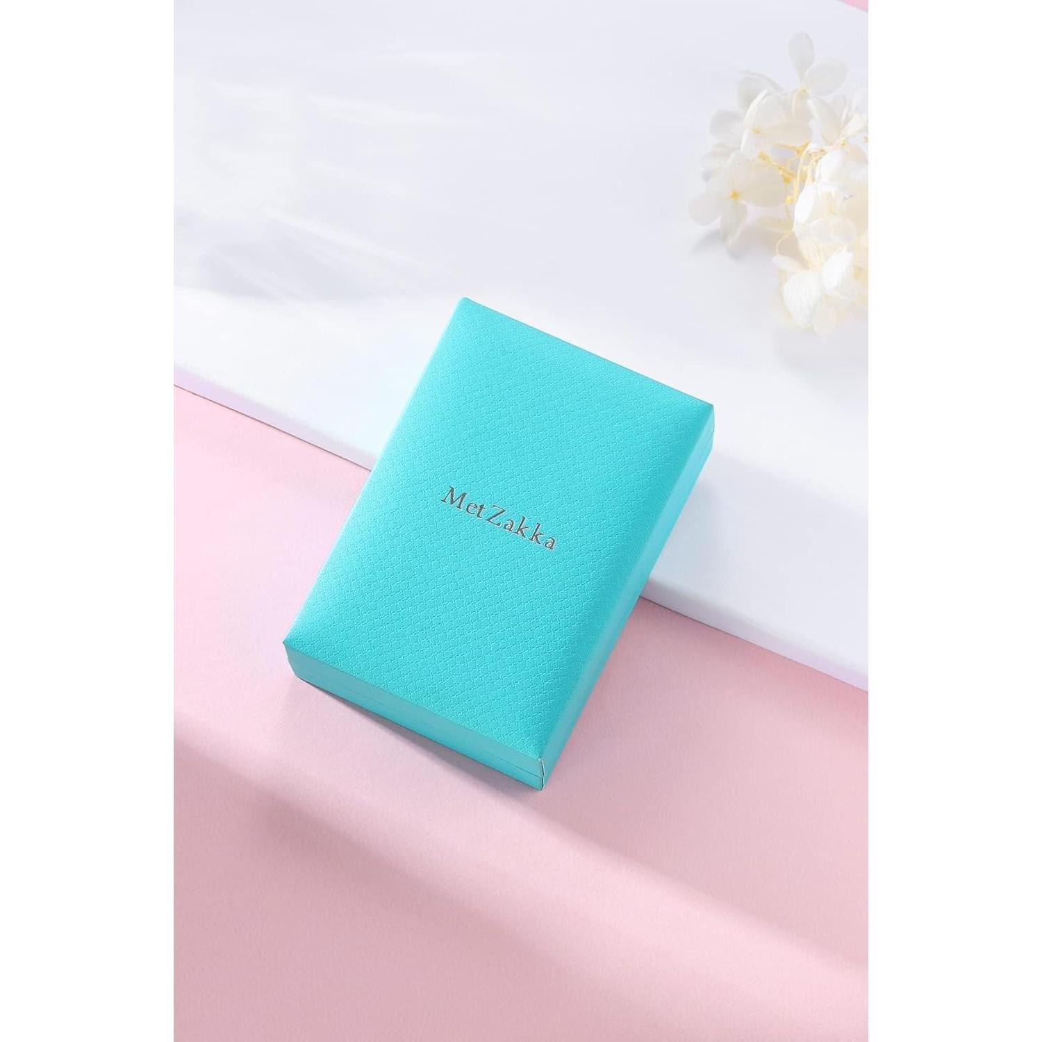 Collar Lariat de Plata de Ley 925 Metzakka Oro Rosa 45.72 cm