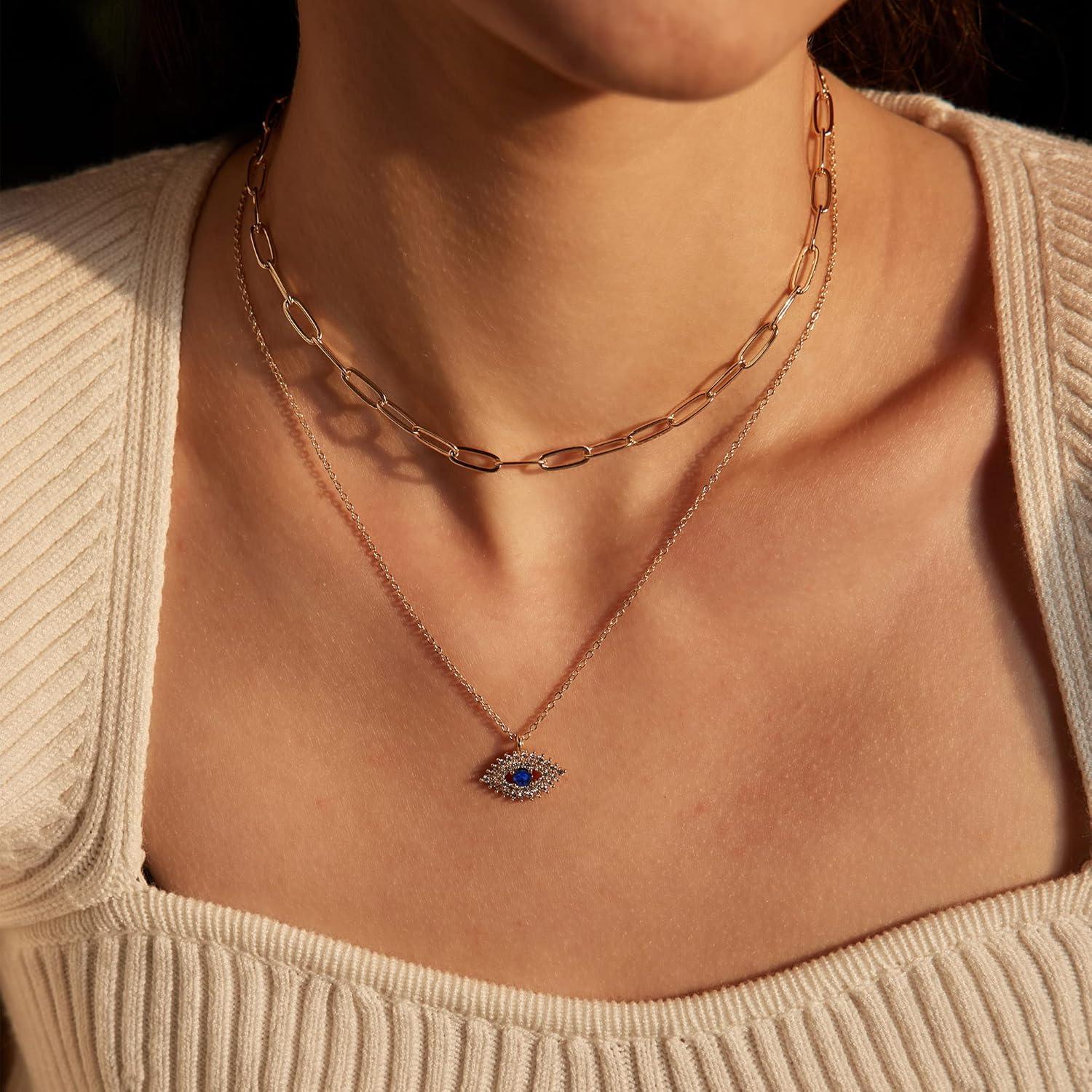 Collar de Ojo Maligno de Oro 14K Valloey Rover para Mujeres