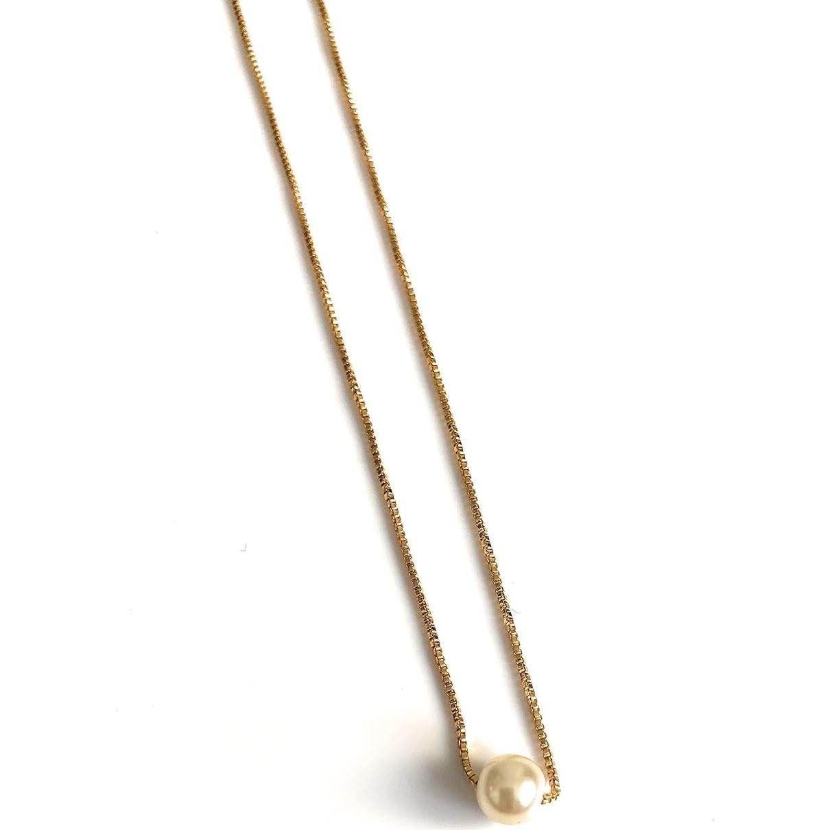 Conjunto Choker y Pendientes Perlas Simuladas Oro 18K