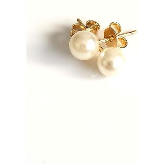 Conjunto Choker y Pendientes Perlas Simuladas Oro 18K