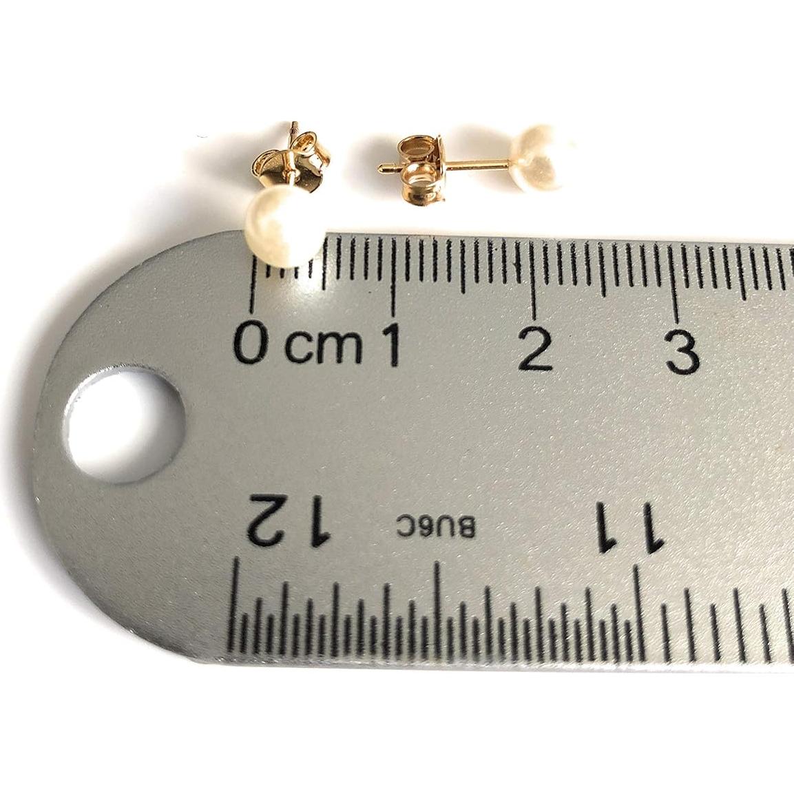 Conjunto Choker y Pendientes Perlas Simuladas Oro 18K