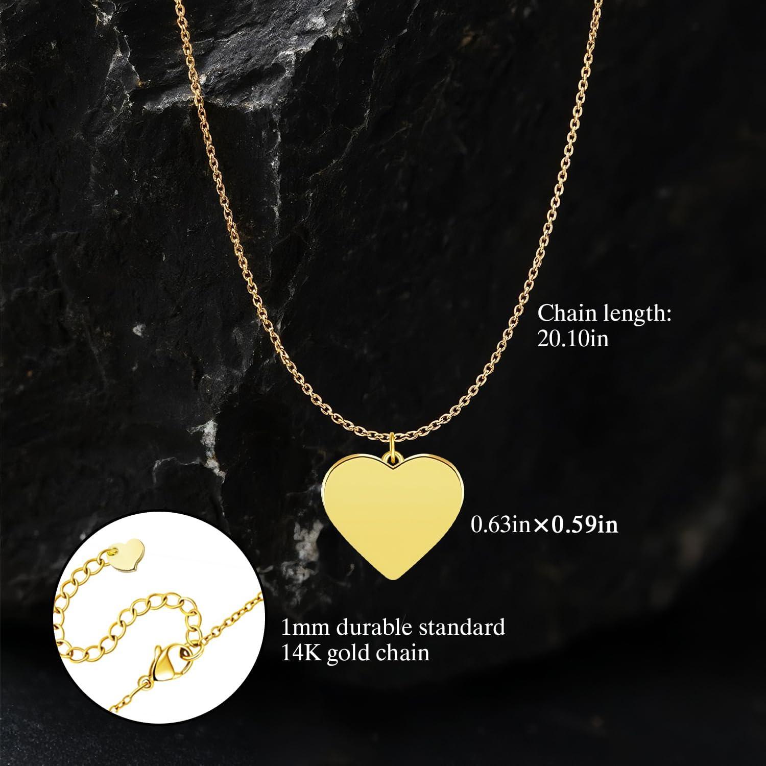 Collar Cruz Dorada 18K BSTGEKELY Ajustable para Mujeres