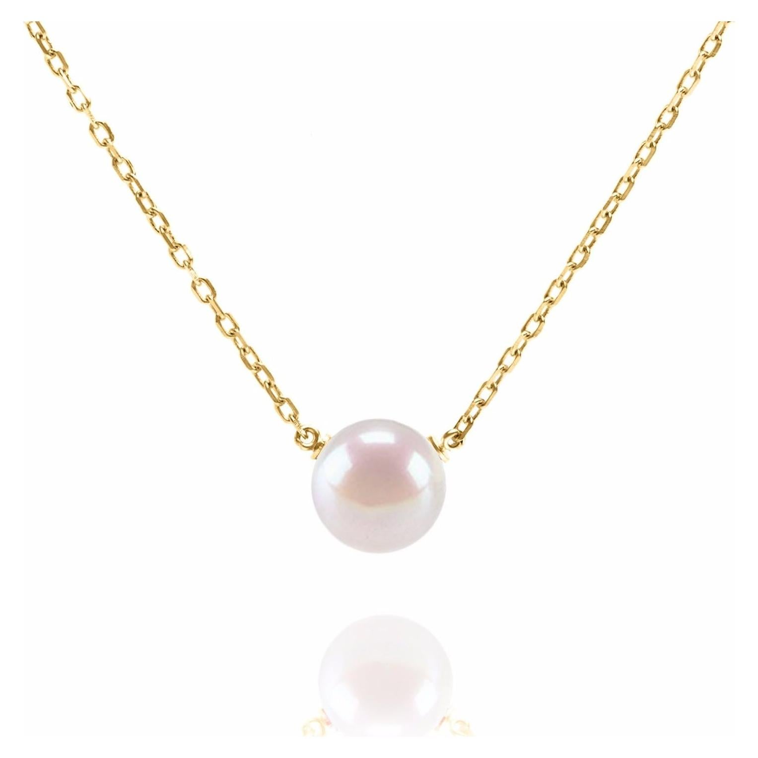 Collar Choker de Perla Cultivada PAVOI 40.64 cm Oro Rosa