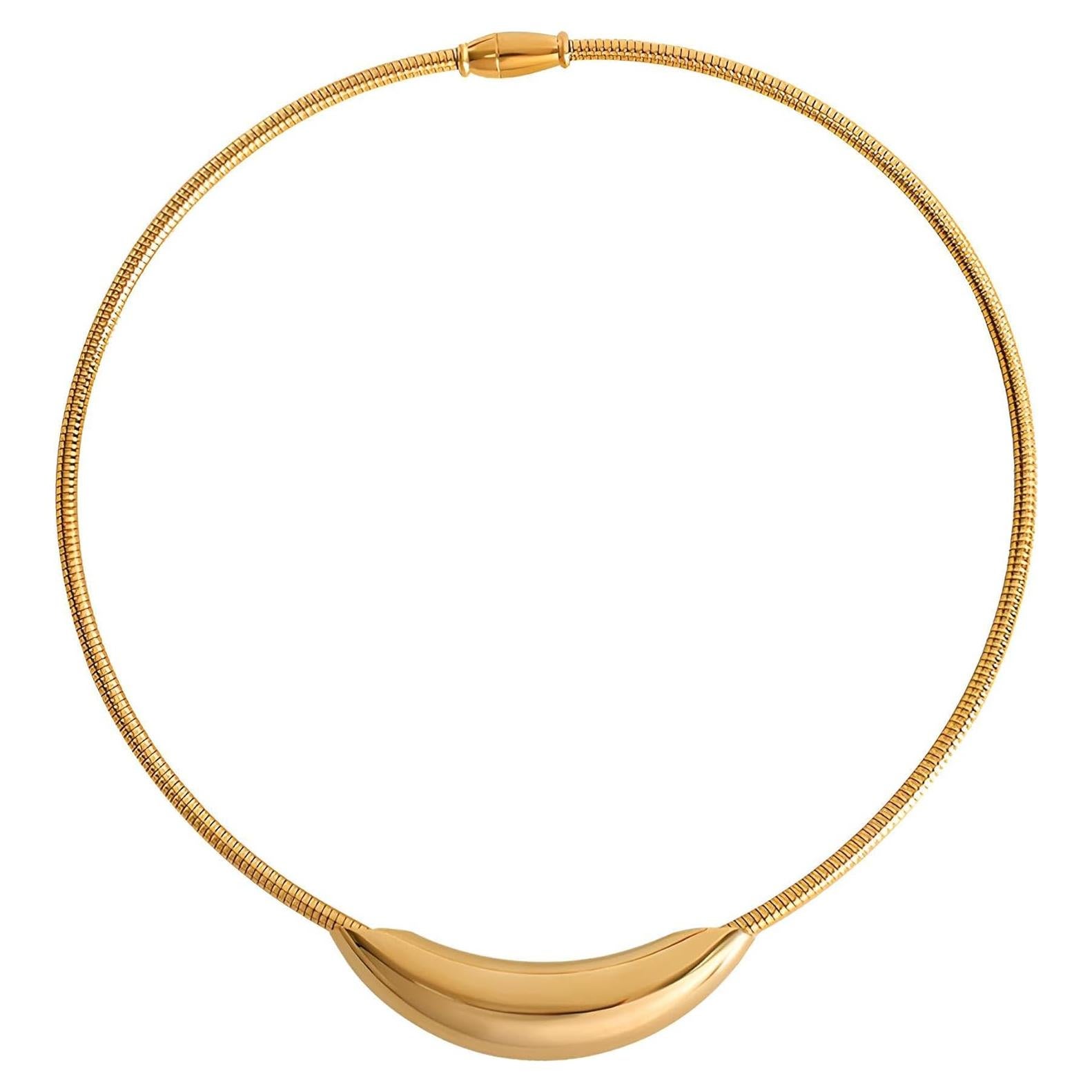 Collar Choker Dorado Chunky TONLUYAX 40 cm Joyería Minimalista