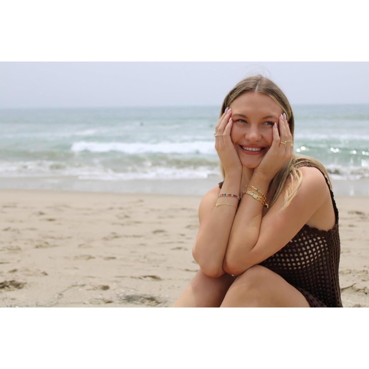 Collar Triple Cruz Minimalista Baño de Oro 18K Mujeres