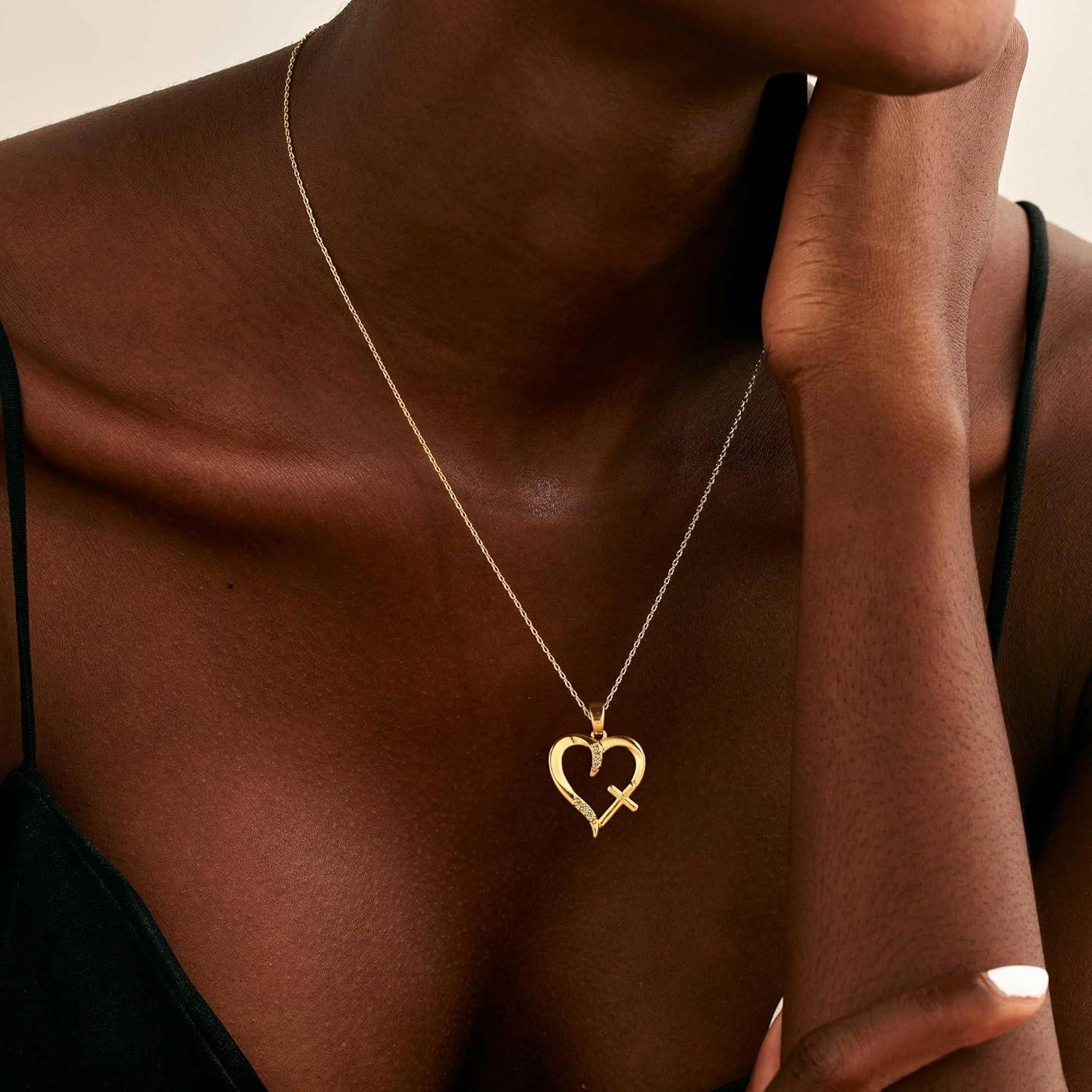 Collar de Cruz Dorado 14K para Mujeres - Joyería Minimalista