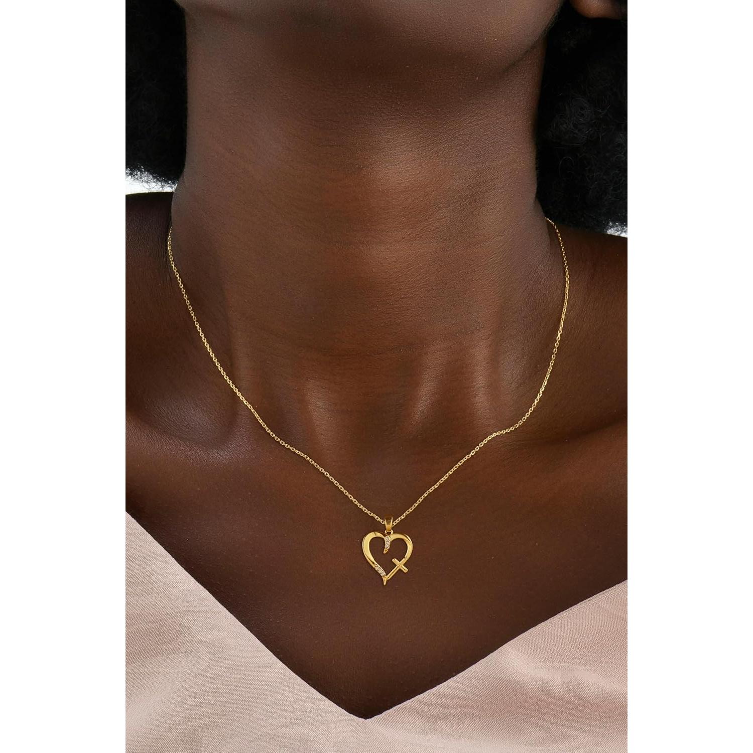 Collar de Cruz Dorado 14K para Mujeres - Joyería Minimalista
