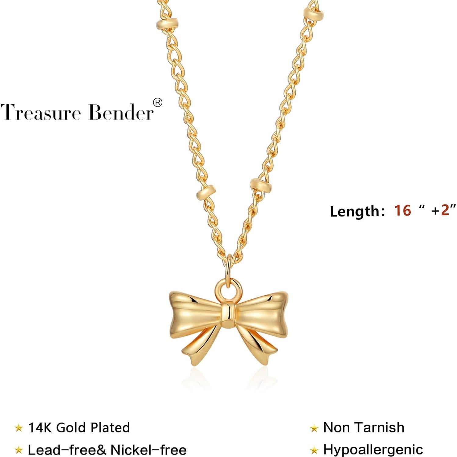 Collar choker dorado de arco 14K para mujeres - Joyería elegante