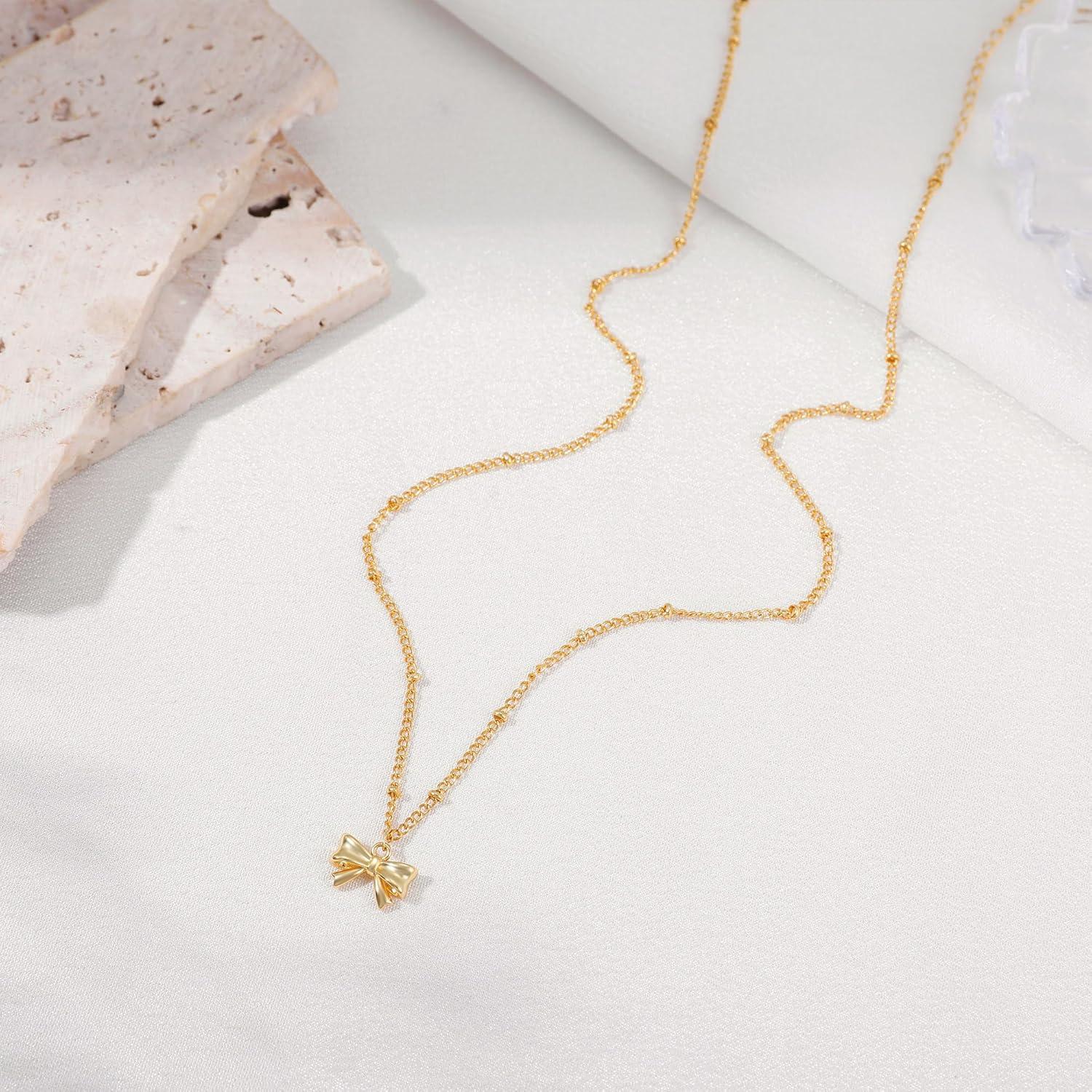 Collar choker dorado de arco 14K para mujeres - Joyería elegante