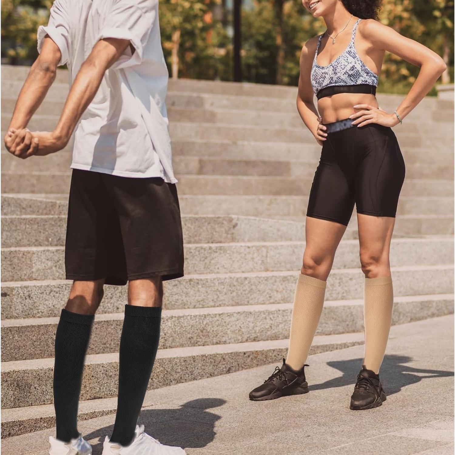 Calcetines de Compresión Dimeho Punta Abierta 15-20 mmHg 2 Pairs