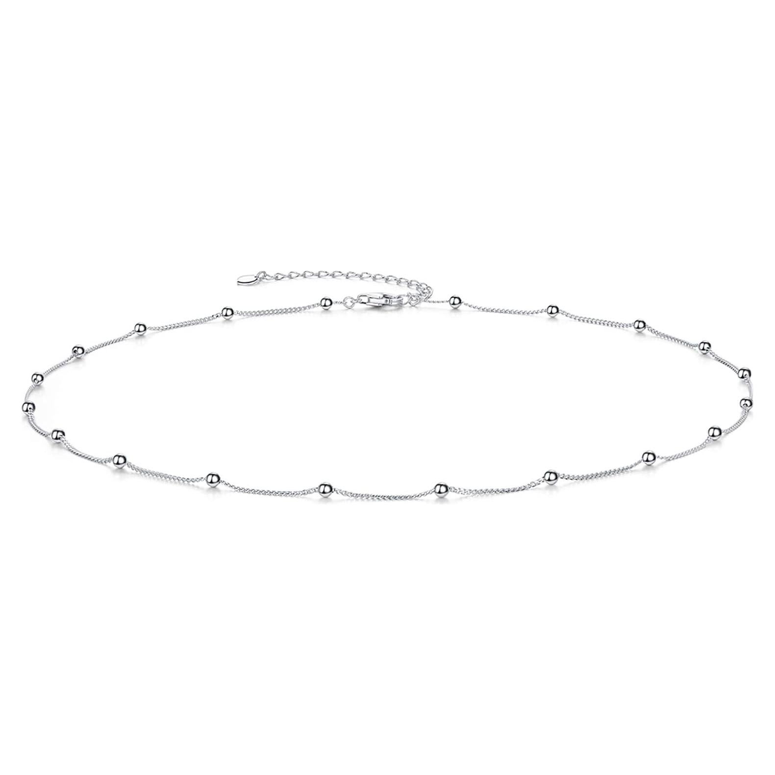 Collar Choker EPIRORA Plata Esterlina 925 con Perlas 40.64 cm