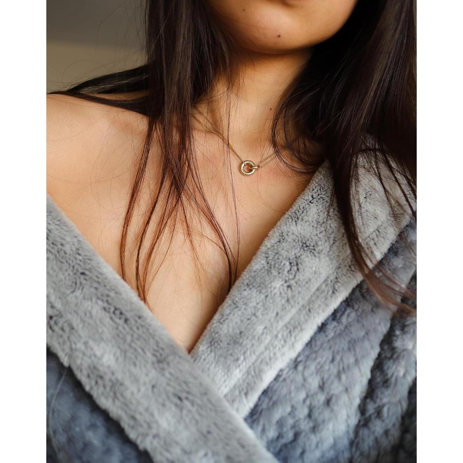 Collar Dainty AllenCOCO Oro 14K sobre Plata S925 39.5-45 cm