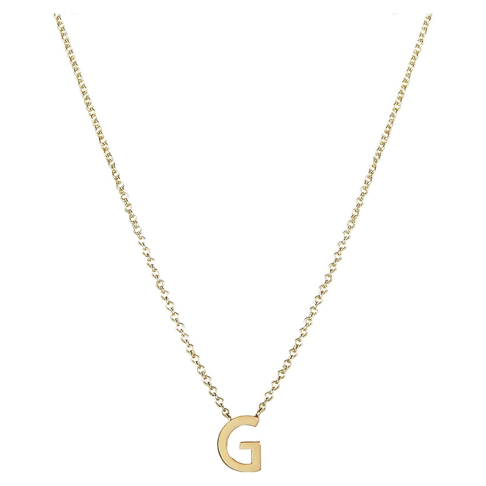 Collar Inicial Dainty de Oro 14k para Mujeres - Regalo Personalizado