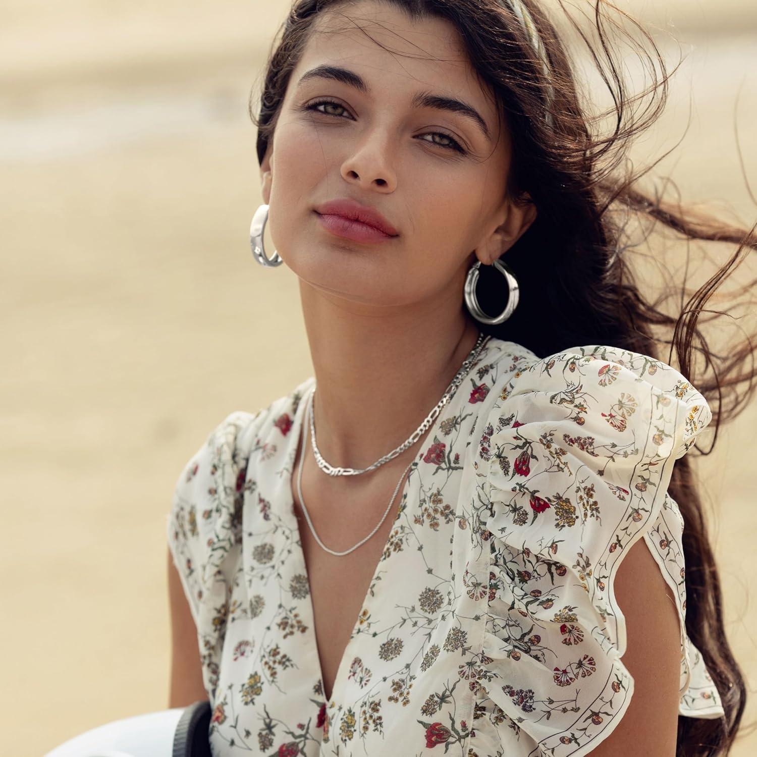 Cadena de Collar de Plata Esterlina 925 KISPER 1.6mm 40.6-76.2cm