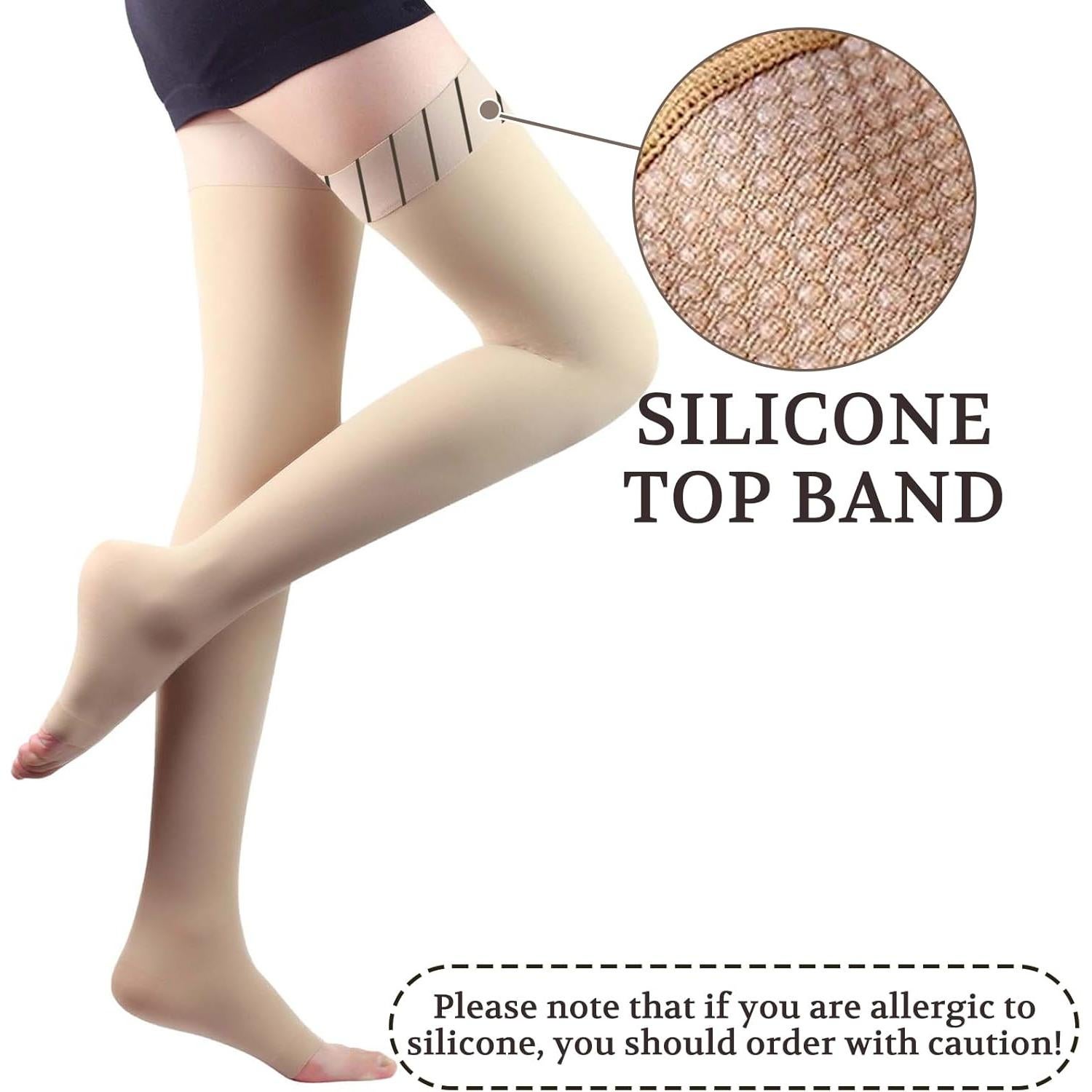 Medias de Compresión Médica Lin Performance 15-20 mmHg Beige S