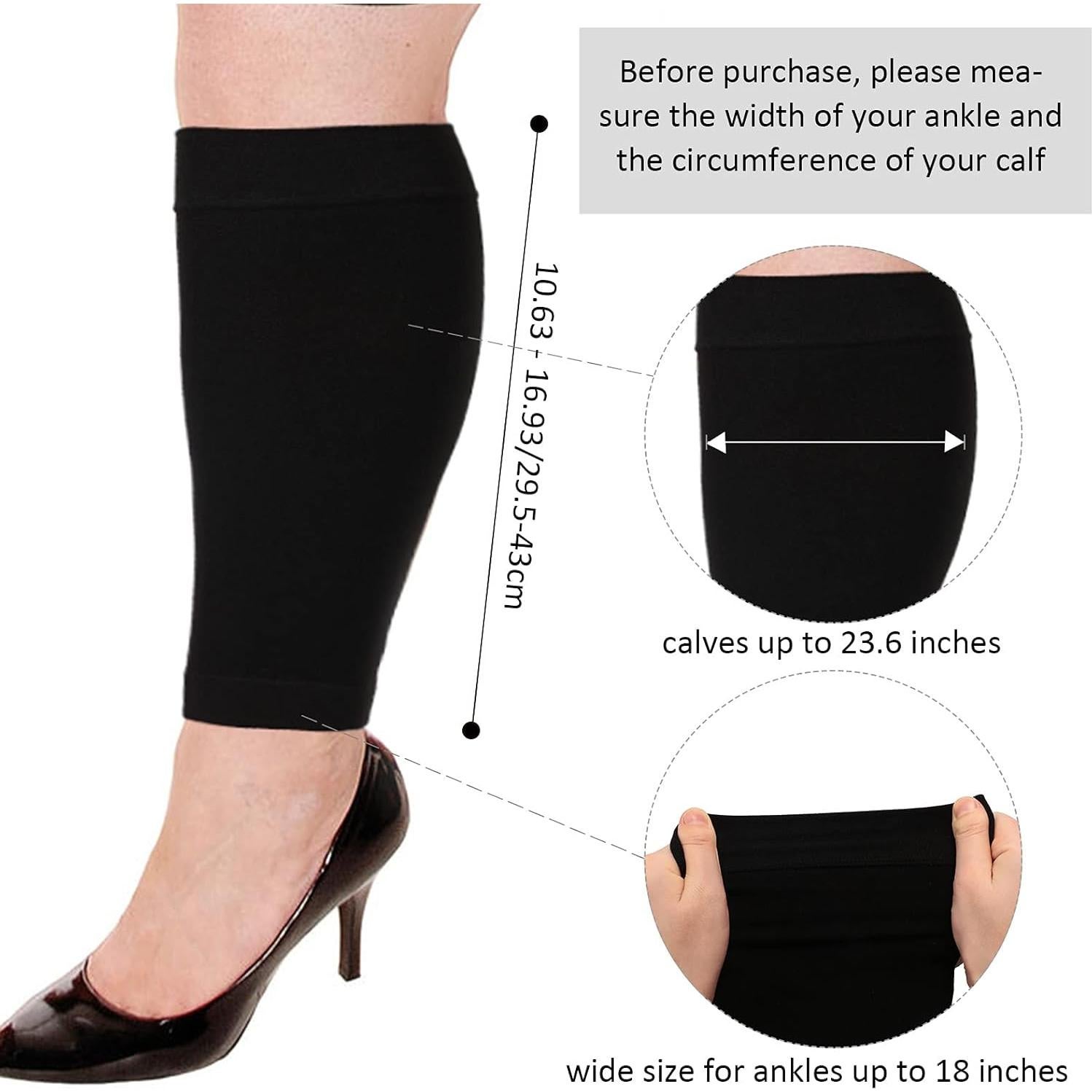 3 Pares Calcetines de Compresión XXL 20-30 mmHg Syhood