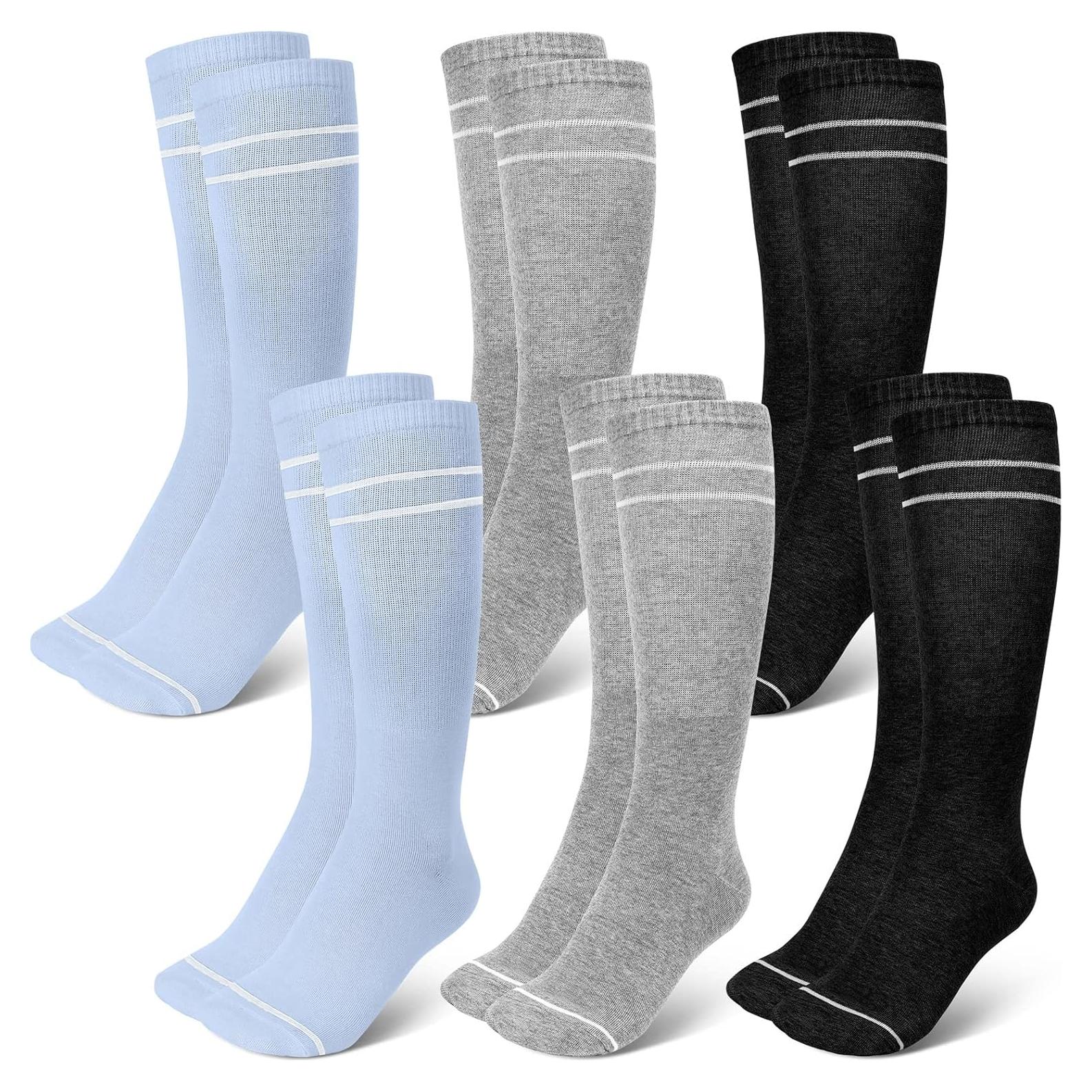 Yaomiao Medias de Compresión Maternidad 20-30 mmHg 6 Pares