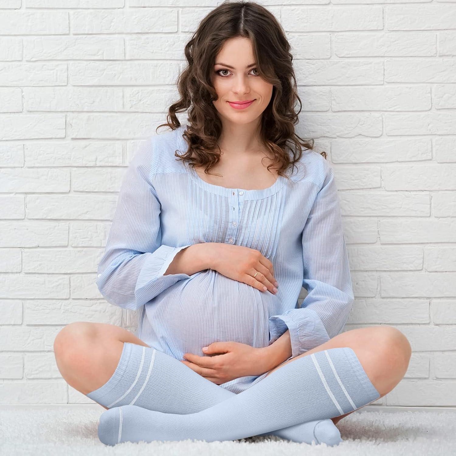 Yaomiao Medias de Compresión Maternidad 20-30 mmHg 6 Pares