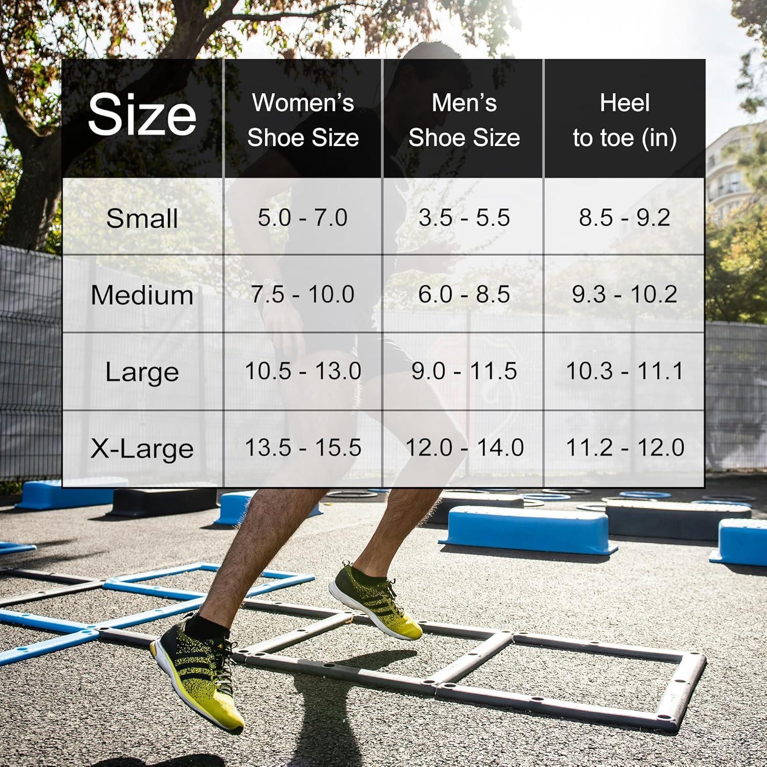 Calcetines Deportivos CWVLC Unisex Compresión 3 Pares Negro