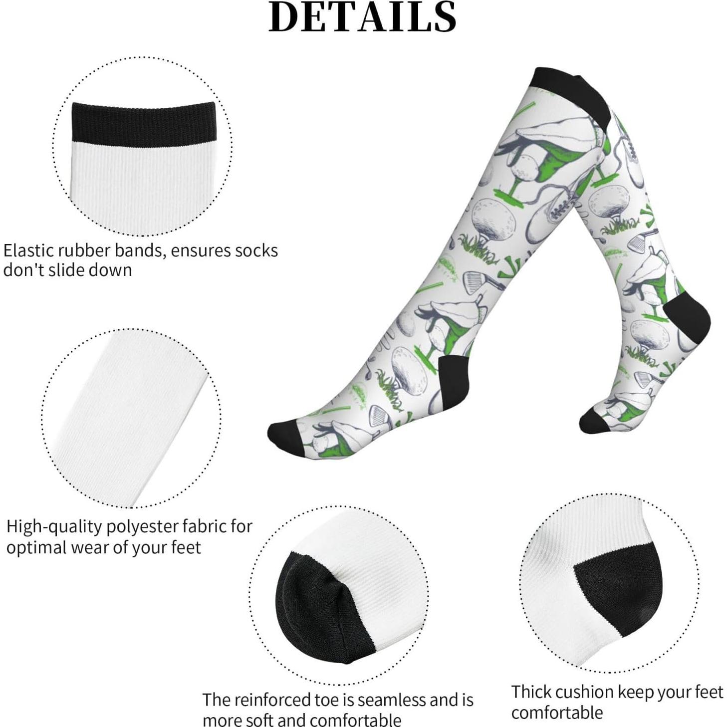 Calcetines de Compresión Unisex Aipoase Hasta la Rodilla 50cm