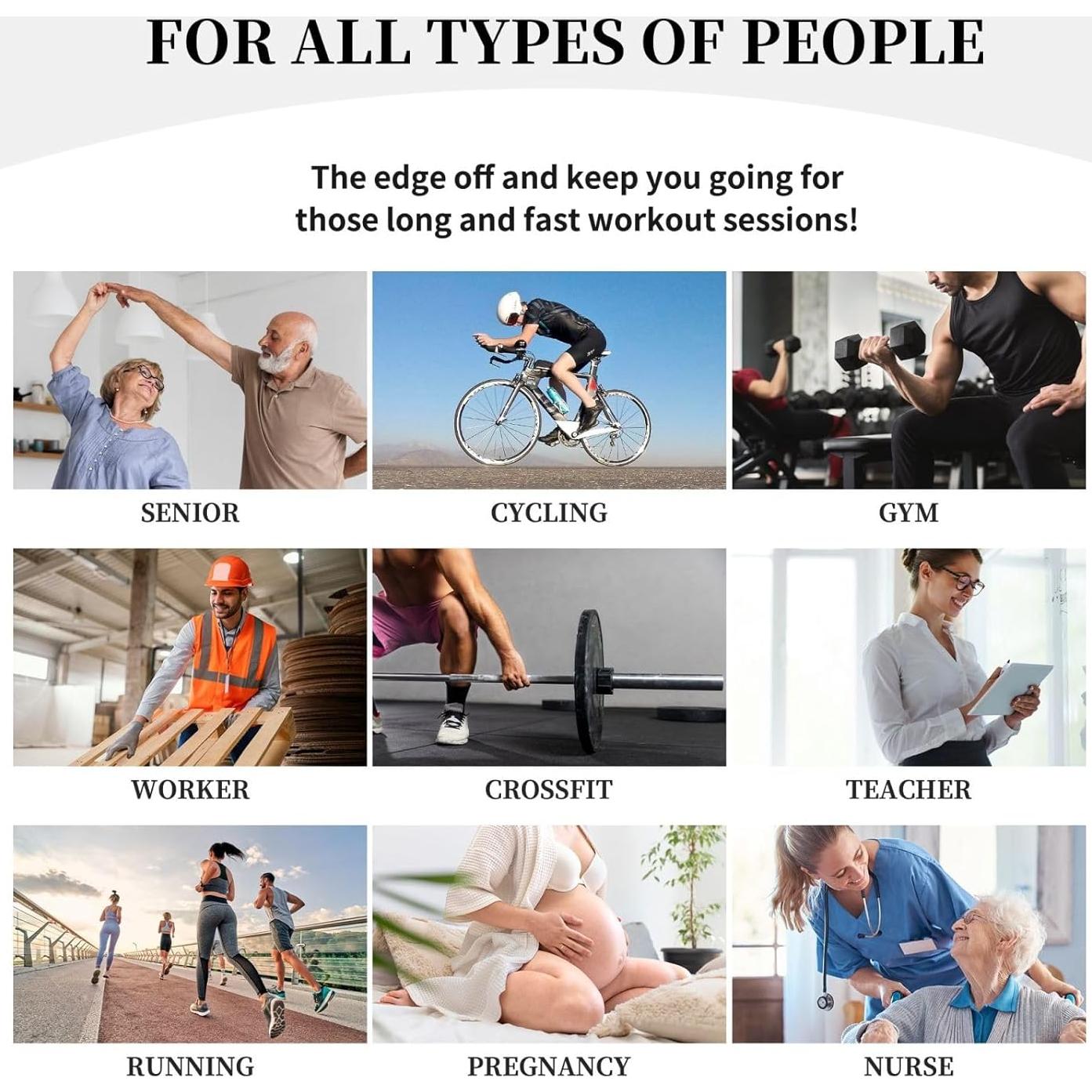 Calcetines de Compresión Unisex Aipoase Hasta la Rodilla 50cm