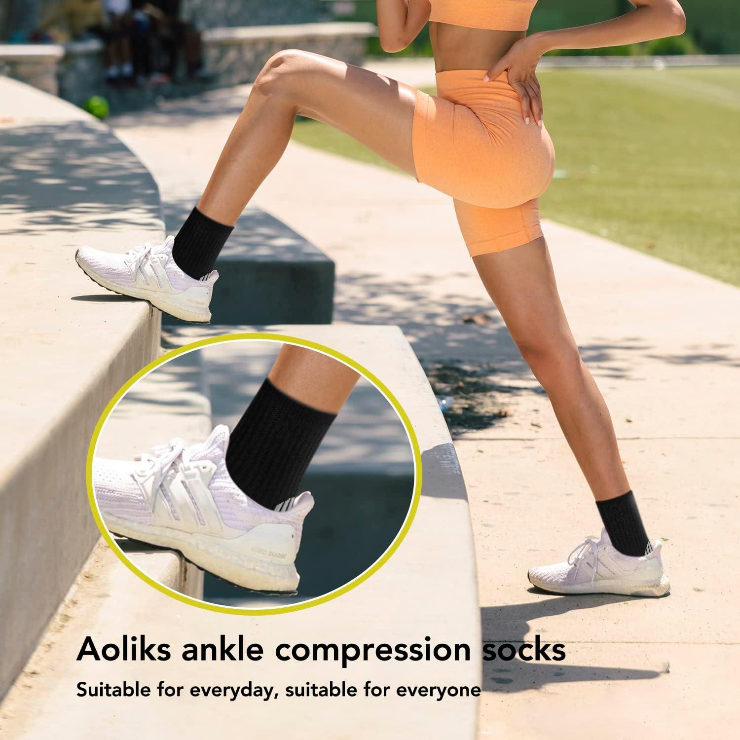 Calcetines de Compresión Aoliks para Tobillo - 5 Pares