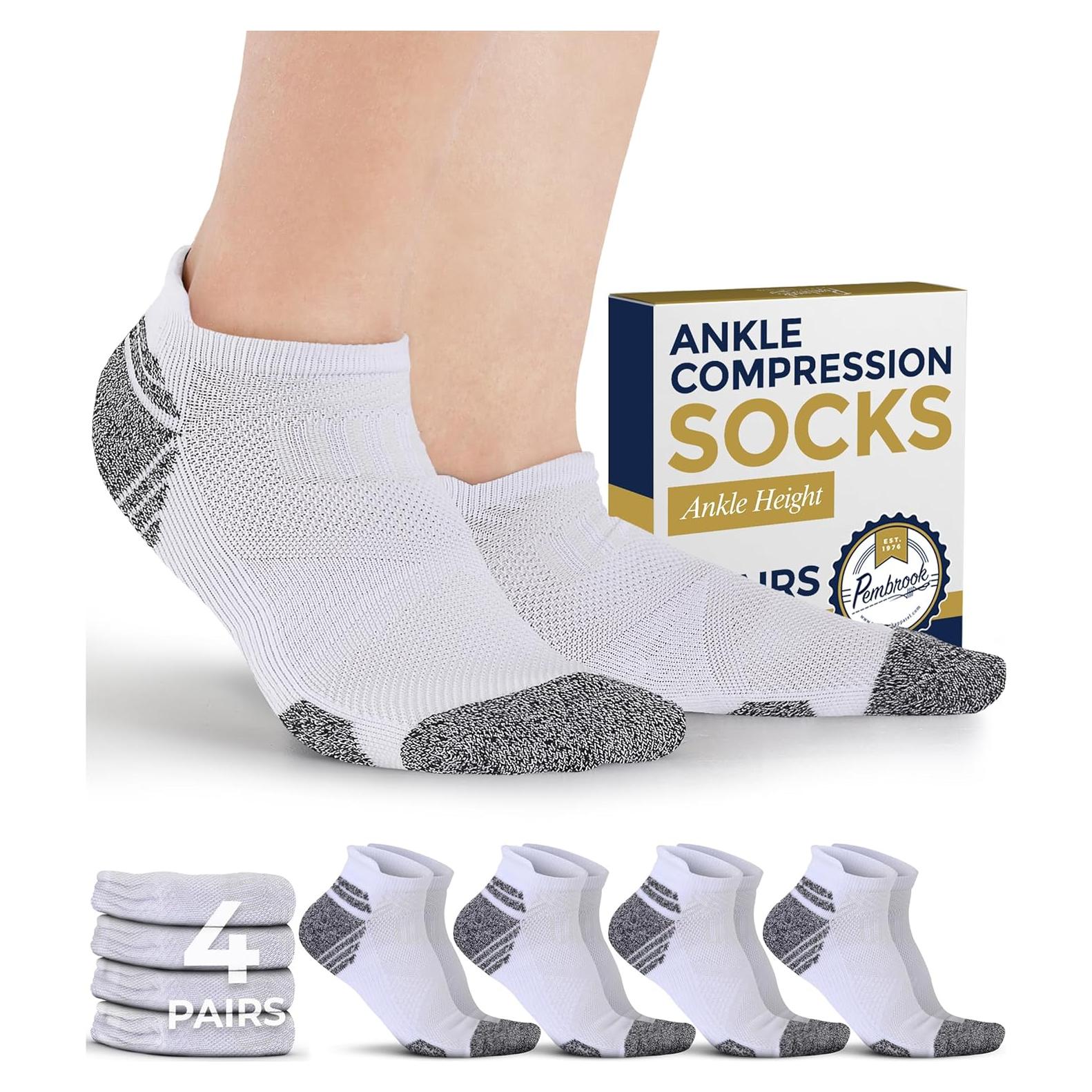 Calcetines de Compresión Pembrook para Tobillo - 4 Pares
