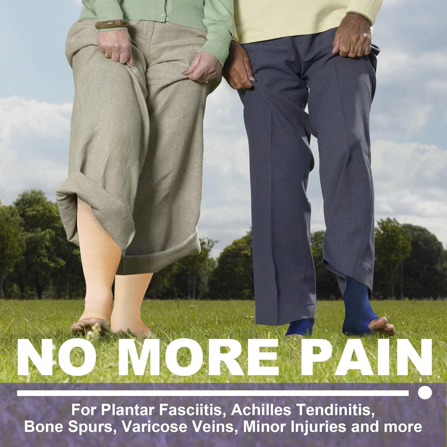 Medias de Compresión Graduadas Newzill 20-30 mmHg Punta Abierta