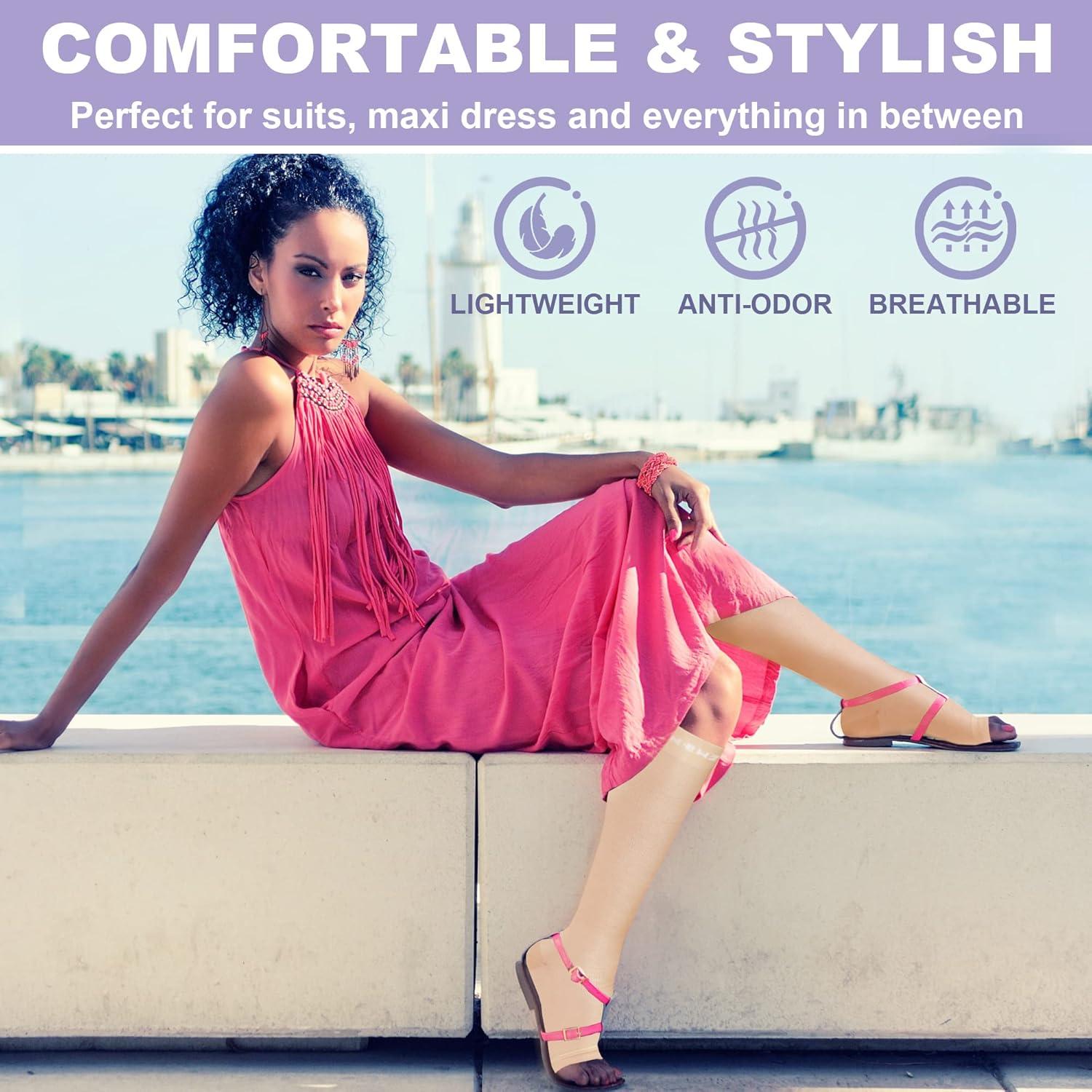 Medias de Compresión Graduadas Newzill 20-30 mmHg Punta Abierta