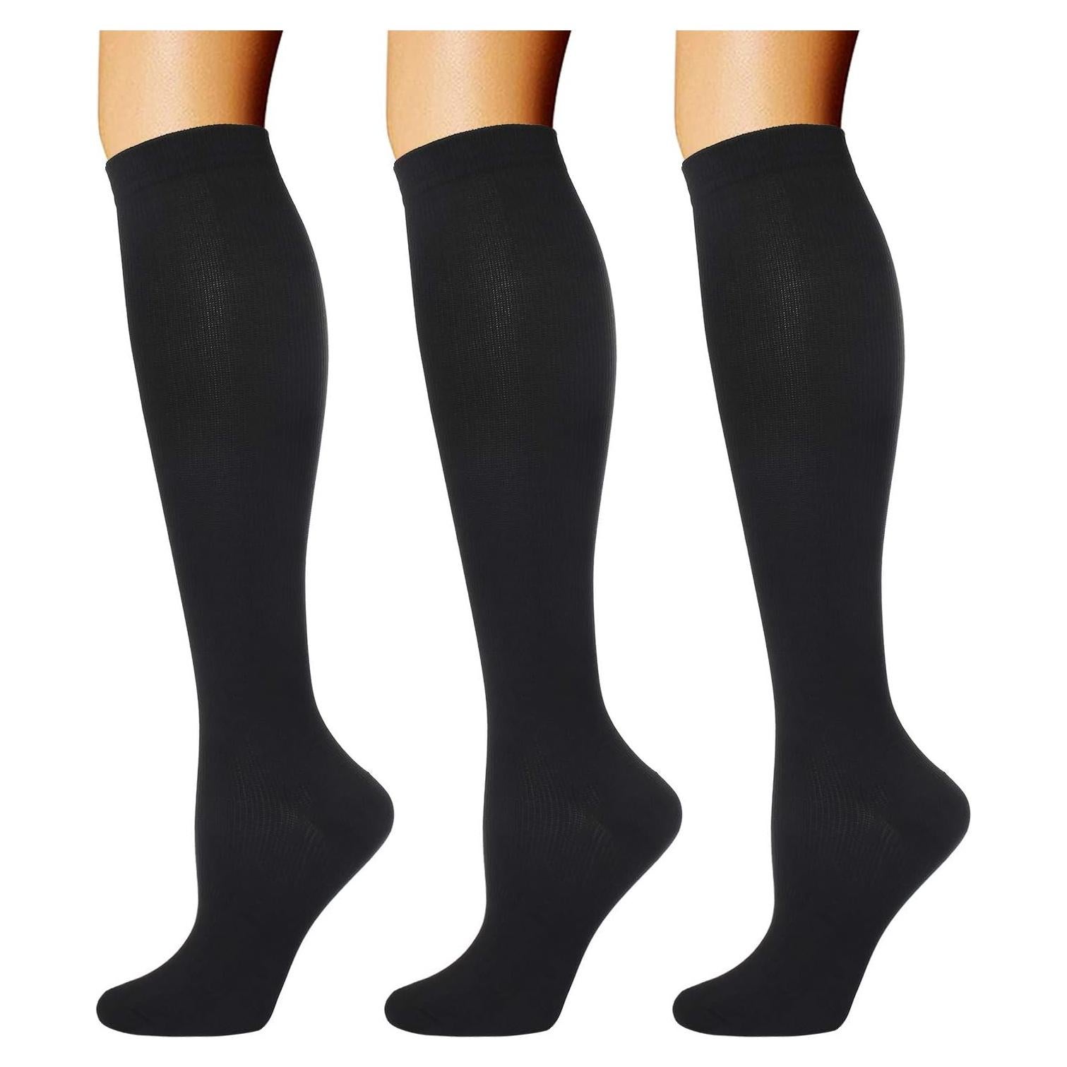 Calcetines de Compresión Doble Pareja 3 Pares para Deportes