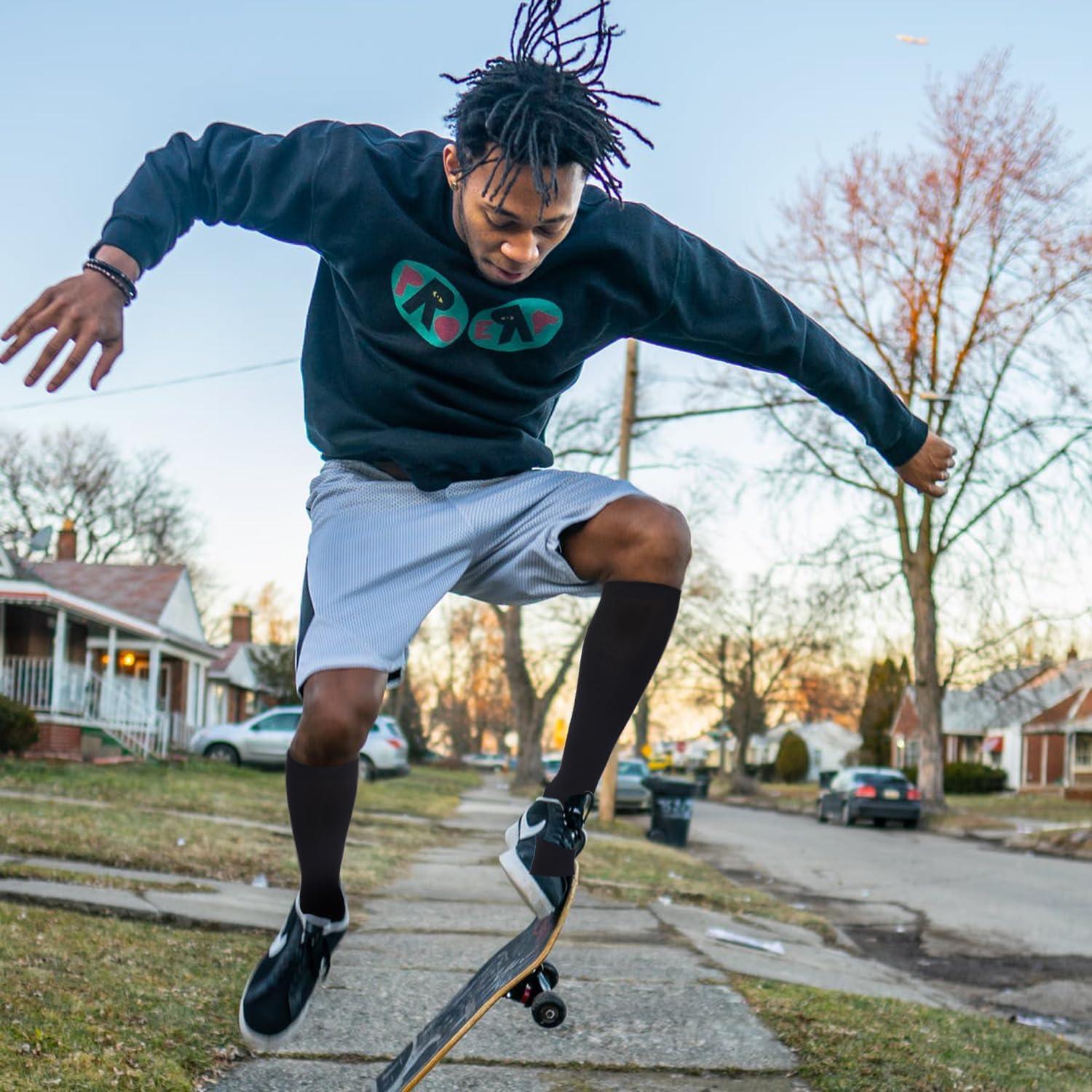 Calcetines de Compresión Doble Pareja 3 Pares para Deportes