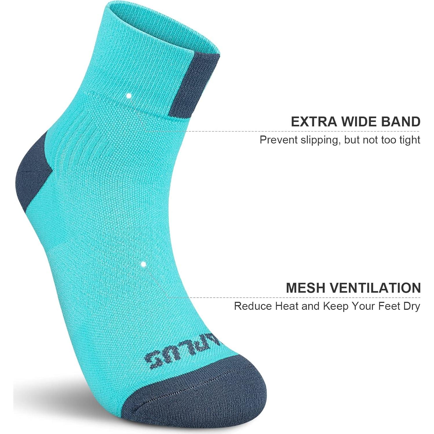 Calcetines de Compresión PAPLUS para Tobillo Mujeres 6 Pares