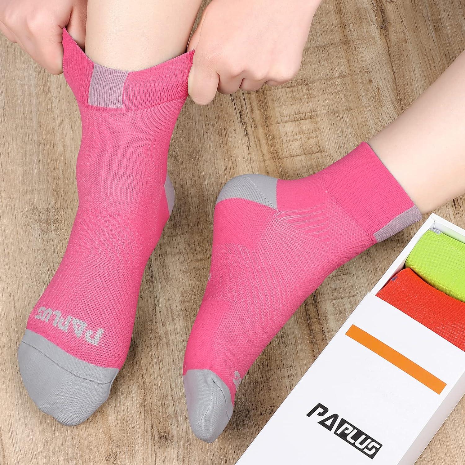 Calcetines de Compresión PAPLUS para Tobillo Mujeres 6 Pares