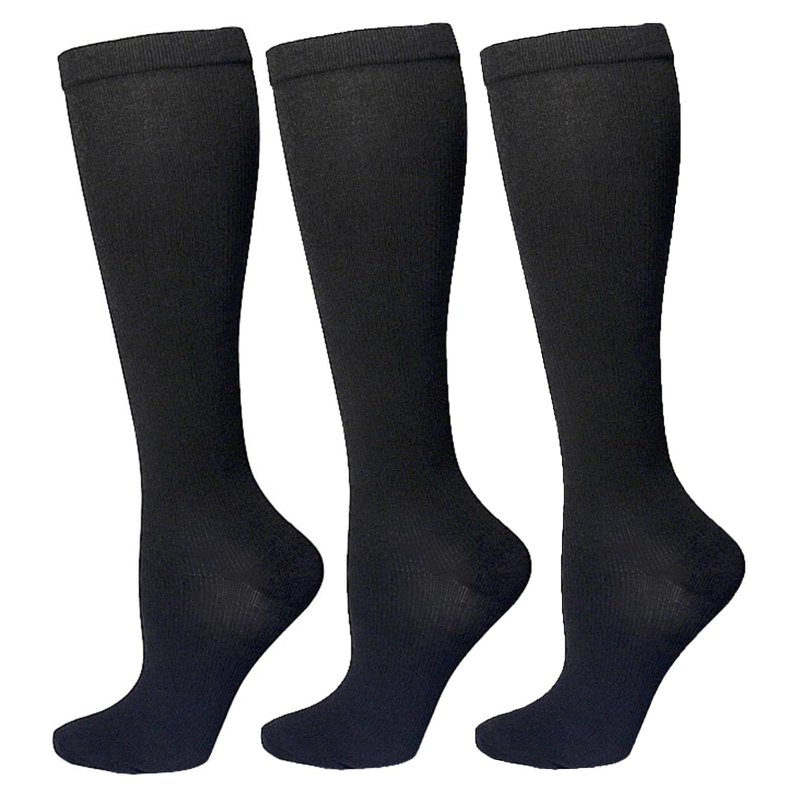 Calcetines de Compresión Bestjybt 15-20 mmHg para Atletismo