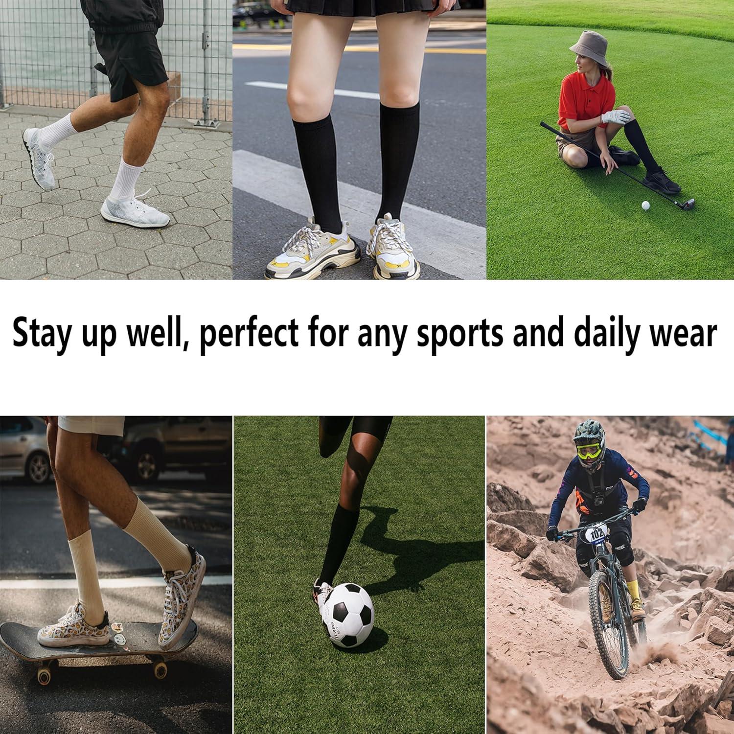 Calcetines de Compresión Bestjybt 15-20 mmHg para Atletismo