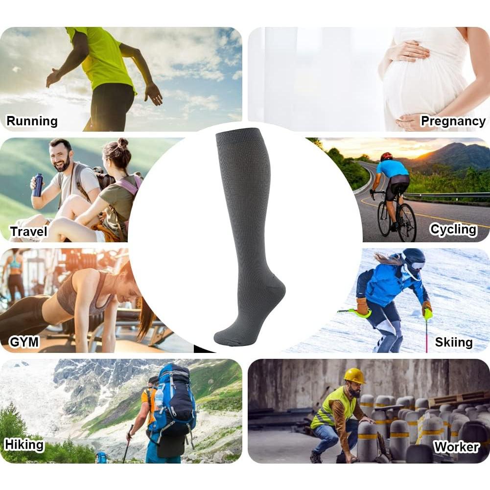 Medias de Compresión HYCOPROT 15-20 mmHg para Atletismo (3 Pares)