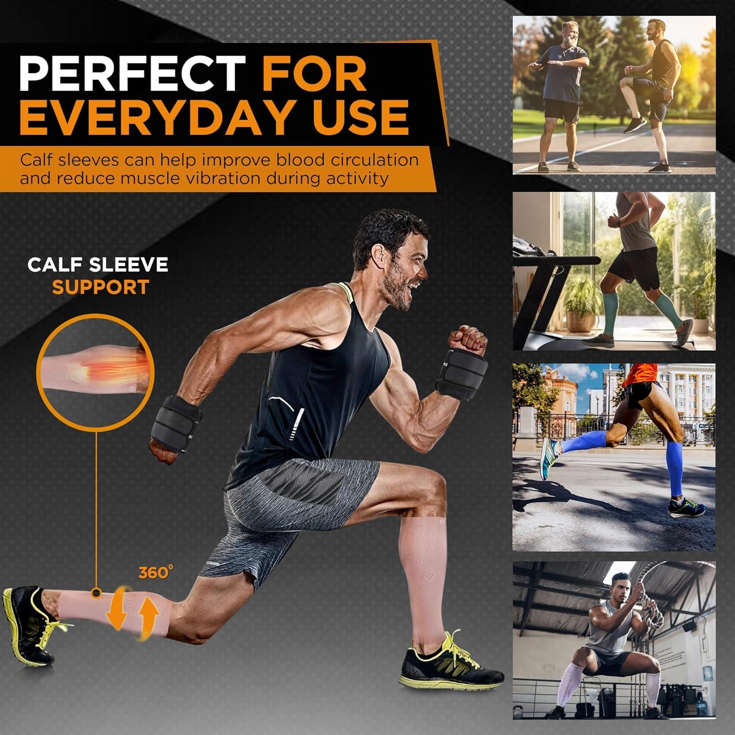 Mangas de Compresión para Pantorrillas Doc Miller 15-20mmHg