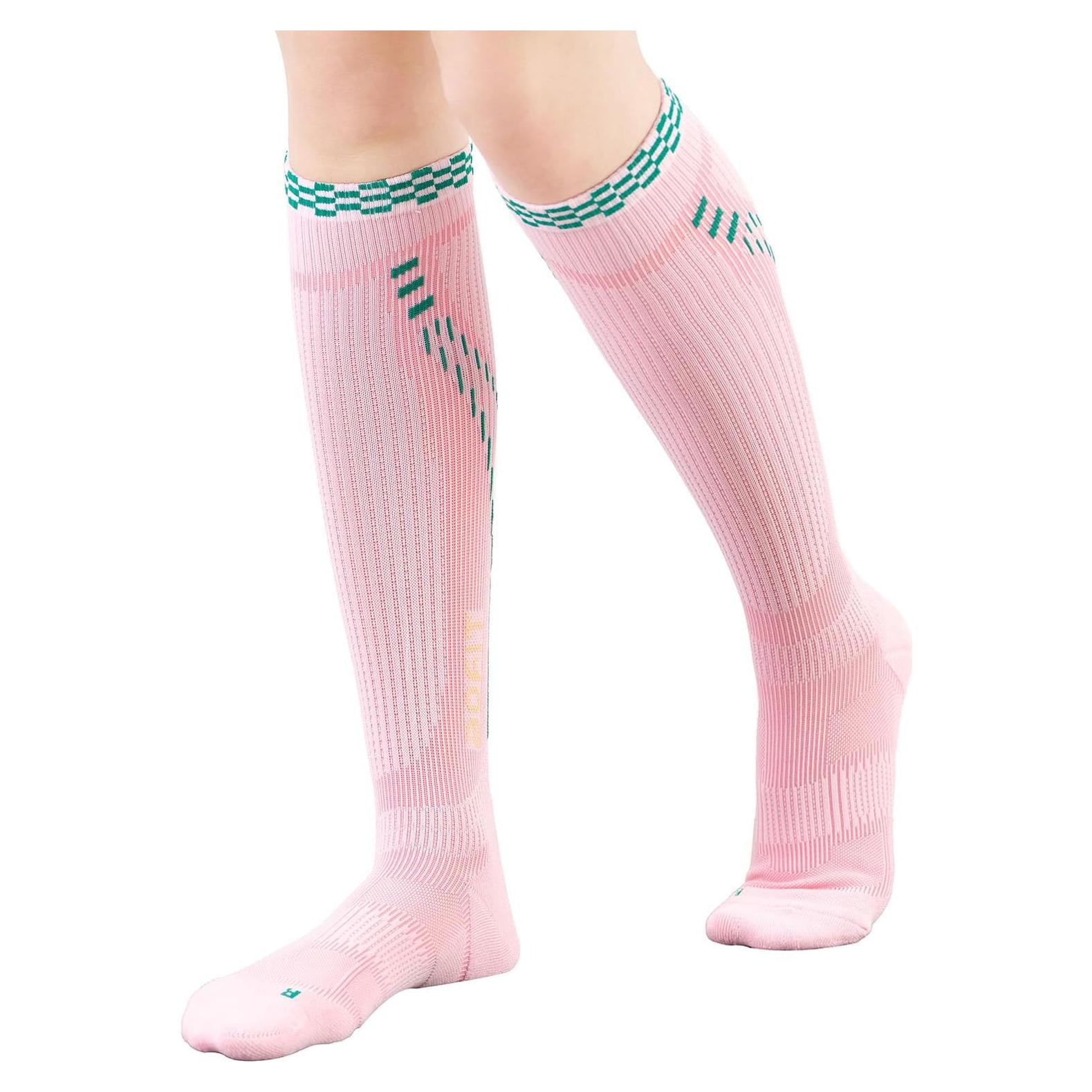 Calcetines de Compresión aoFIT para Mujeres 15-20 mmHg Rosa
