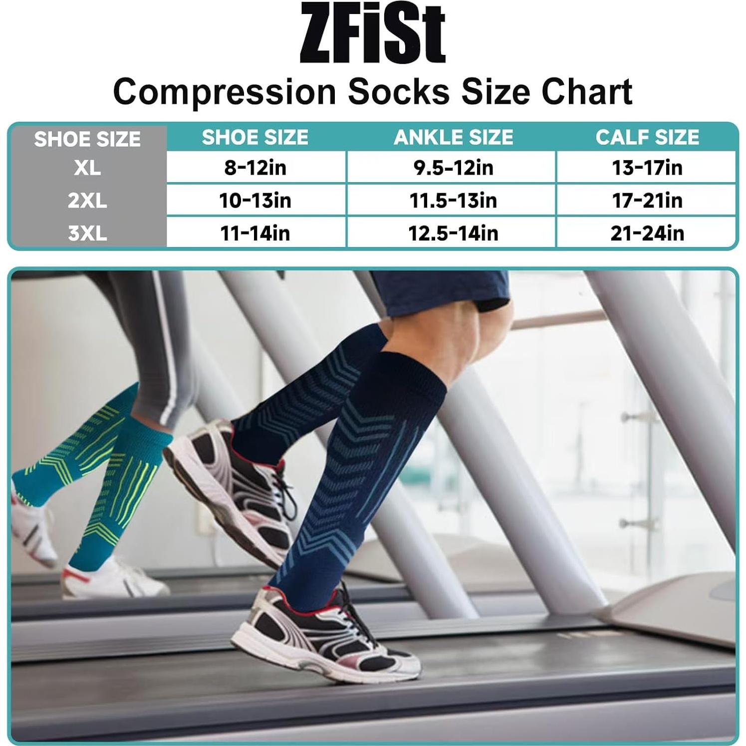 Calcetines de Compresión ZFiSt 3 Pares para Hombres y Mujeres